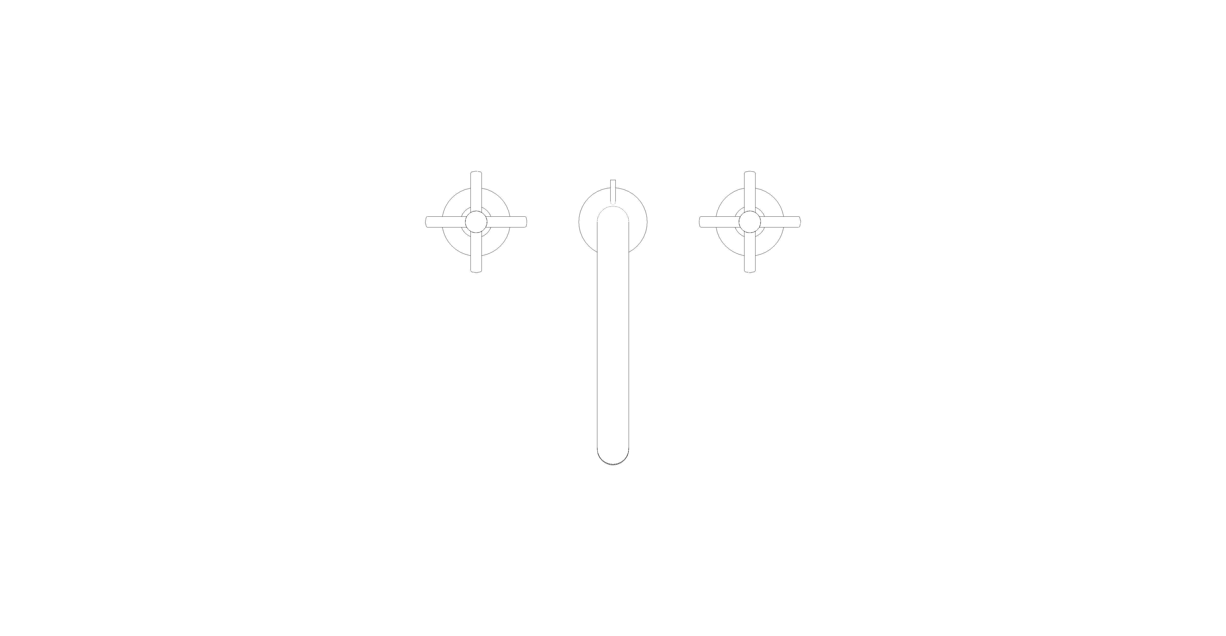 Product: ATRIO Three-hole basin mixer 1/2″ L-Size (20643DA0)