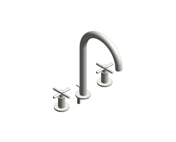Product: ATRIO Three-hole basin mixer 1/2″ L-Size (20643DC0)