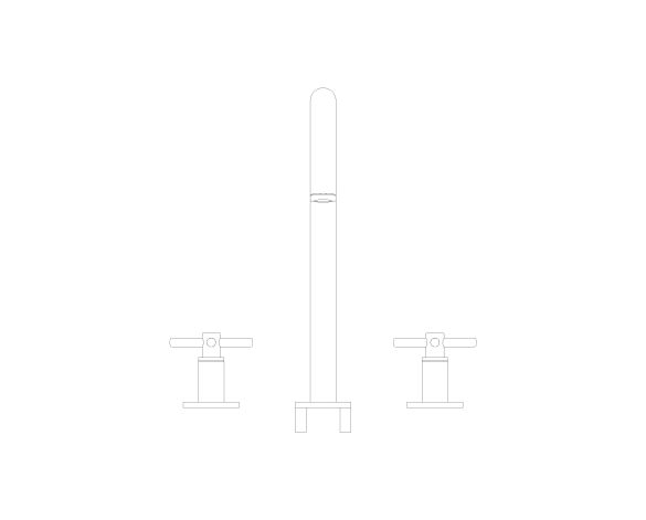 Product: ATRIO Three-hole basin mixer 1/2″ L-Size (20643GL0)
