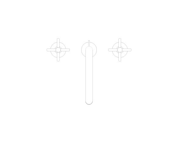 Product: ATRIO Three-hole basin mixer 1/2″ L-Size (20643GL0)