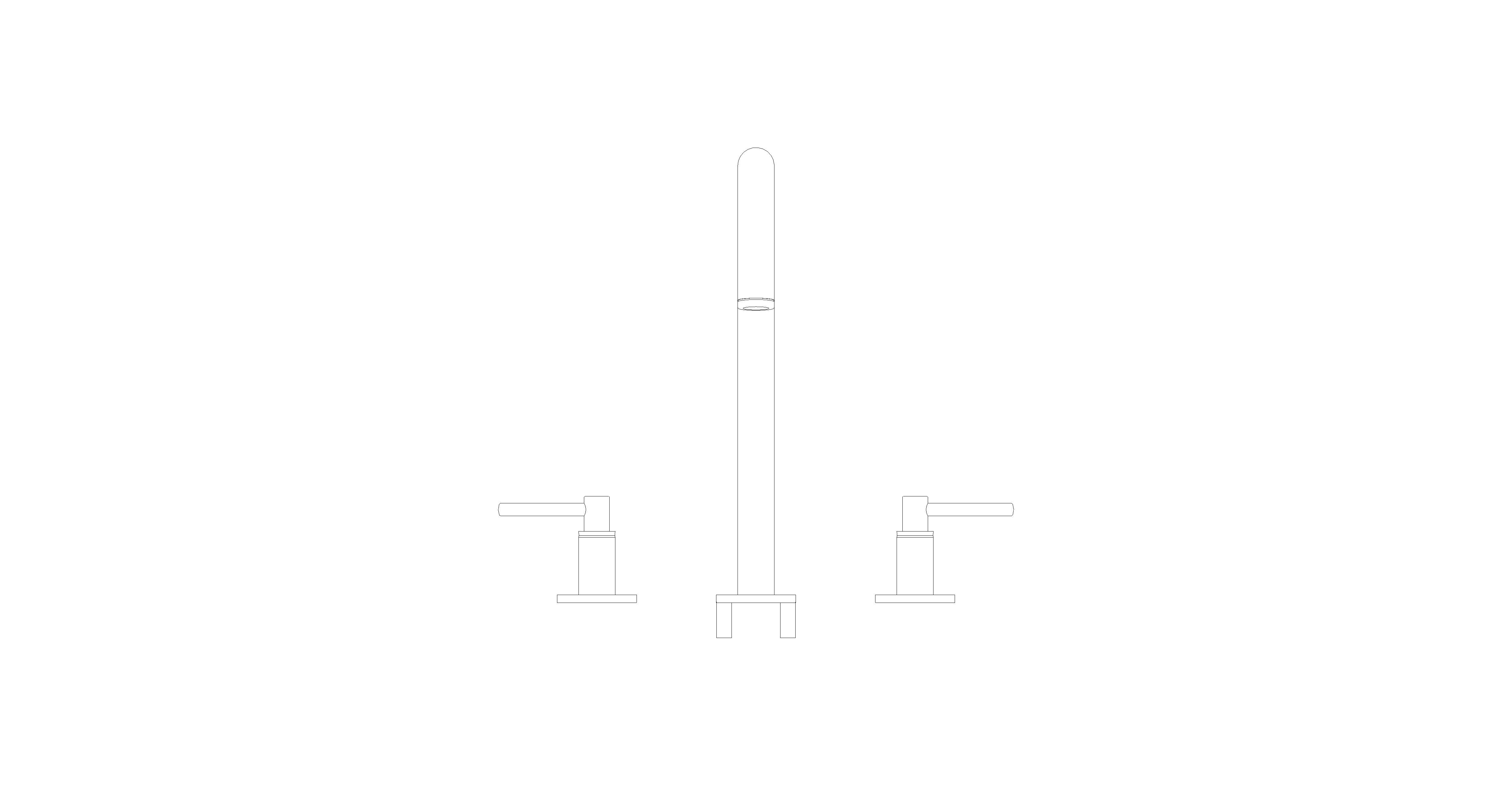 Product: ATRIO Three-hole basin mixer 1/2″ L-Size (20649DA0)