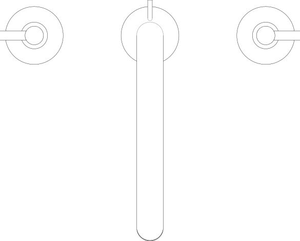 Product: ATRIO Three-hole basin mixer 1/2″ L-Size (20649DC0)