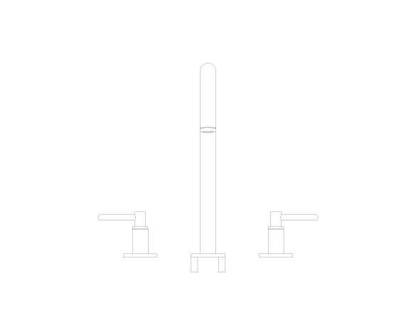 Product: ATRIO Three-hole basin mixer 1/2″ L-Size (20649GL0)