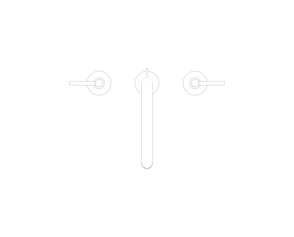 Product: ATRIO Three-hole basin mixer 1/2″ L-Size (20649GL0)