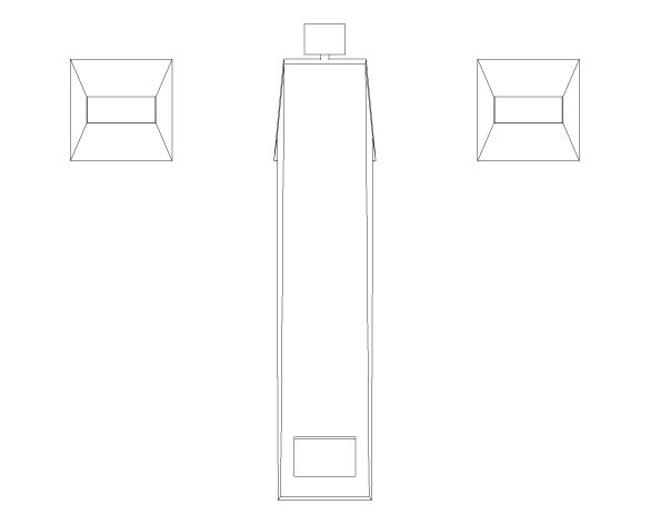 Product: ALLURE BRILLIANT PRIVATE COLLECTION Three-hole basin mixer 1/2″ L-Size (20668000)