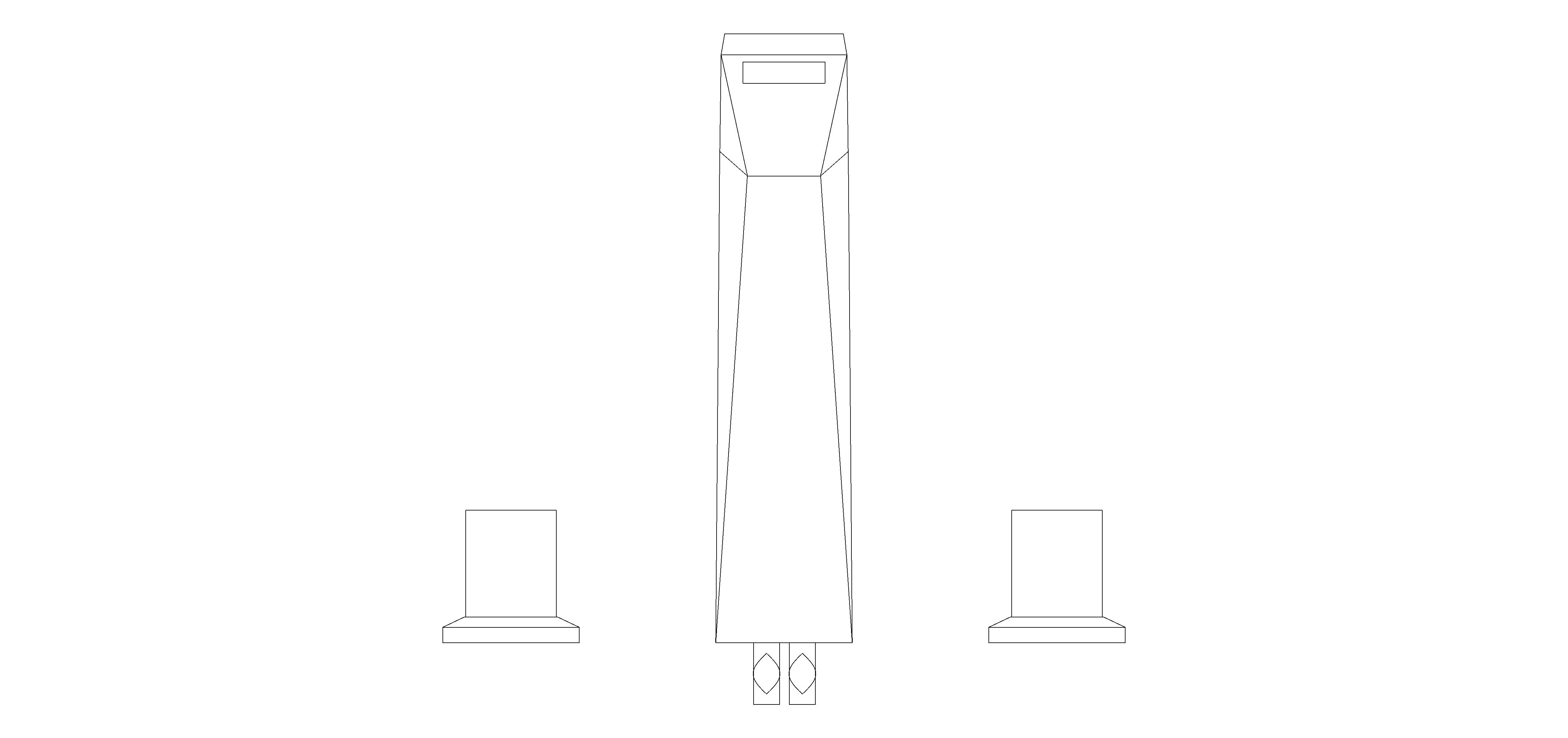 Product: ALLURE BRILLIANT PRIVATE COLLECTION Three-hole basin mixer 1/2″ L-Size (20668DC0)