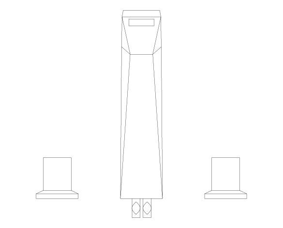 Product: ALLURE BRILLIANT PRIVATE COLLECTION Three-hole basin mixer 1/2″ L-Size (20669AL0)