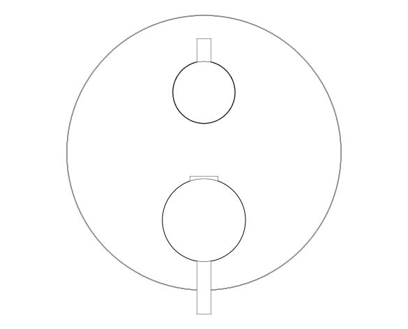 Product: ATRIO Thermostatic mixer for 1 outlet with shut off valve (24357GL0)