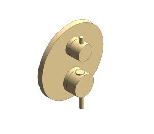 Product: ATRIO Thermostatic mixer for 1 outlet with shut off valve (24357GL0)