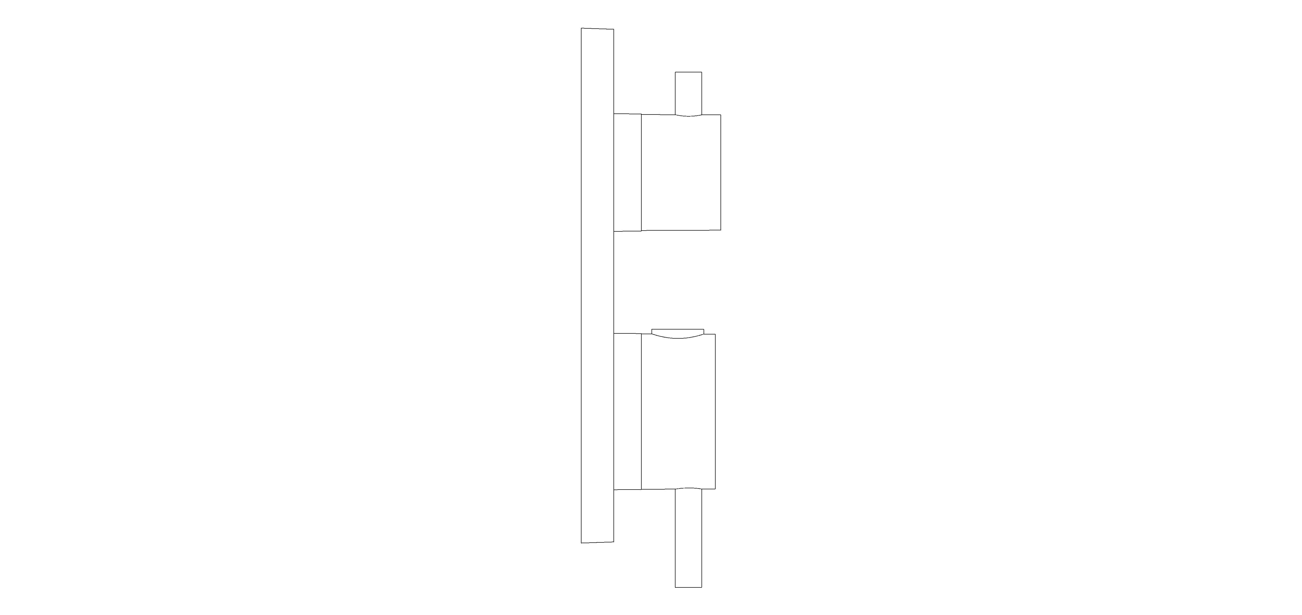Product: ATRIO Thermostatic shower mixer for 2 outlets with integrated shut off/diverter valve (24358DC0)
