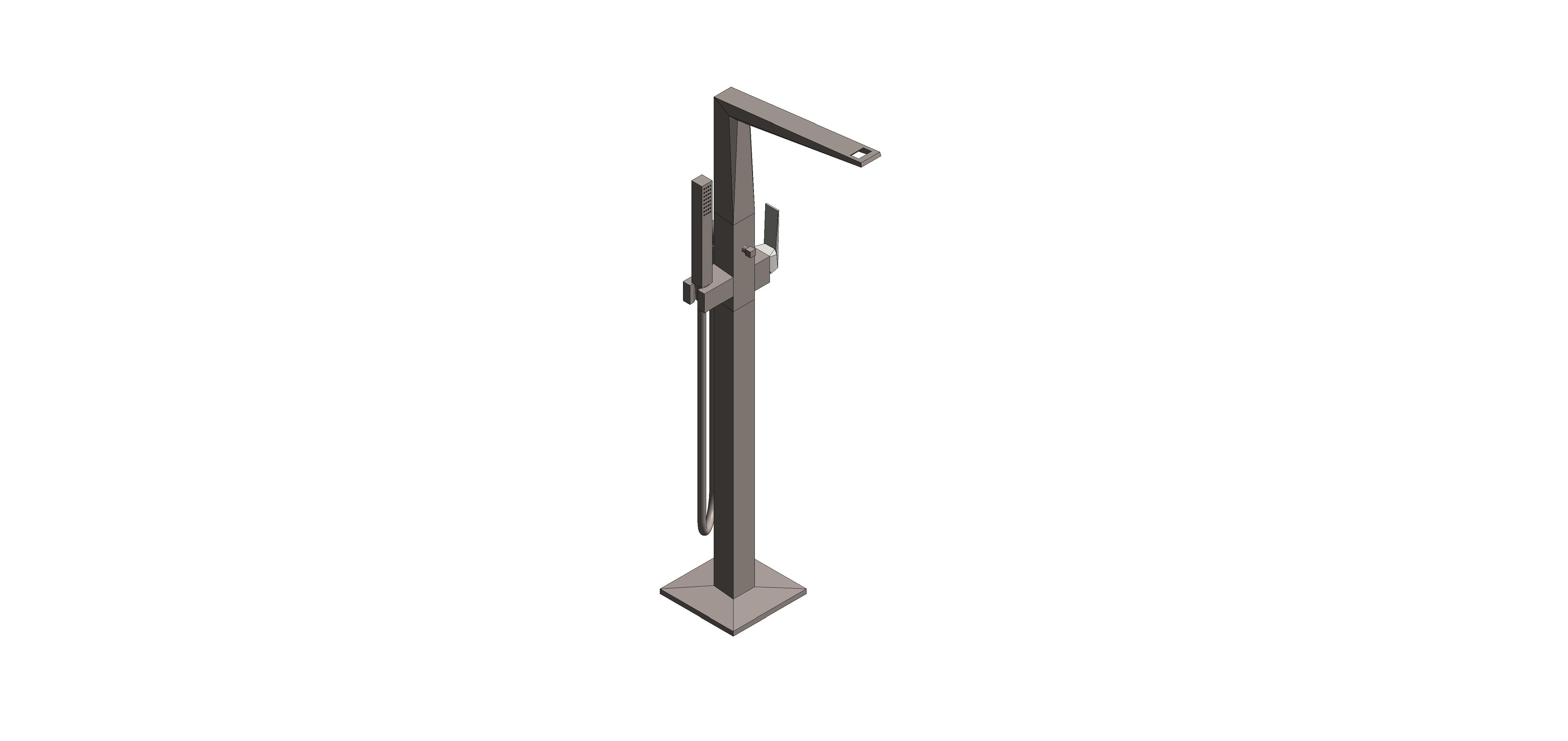 Product: ALLURE BRILLIANT PRIVATE COLLECTION Single-lever bath mixer 1/2″, floor mounted (24422AL0)