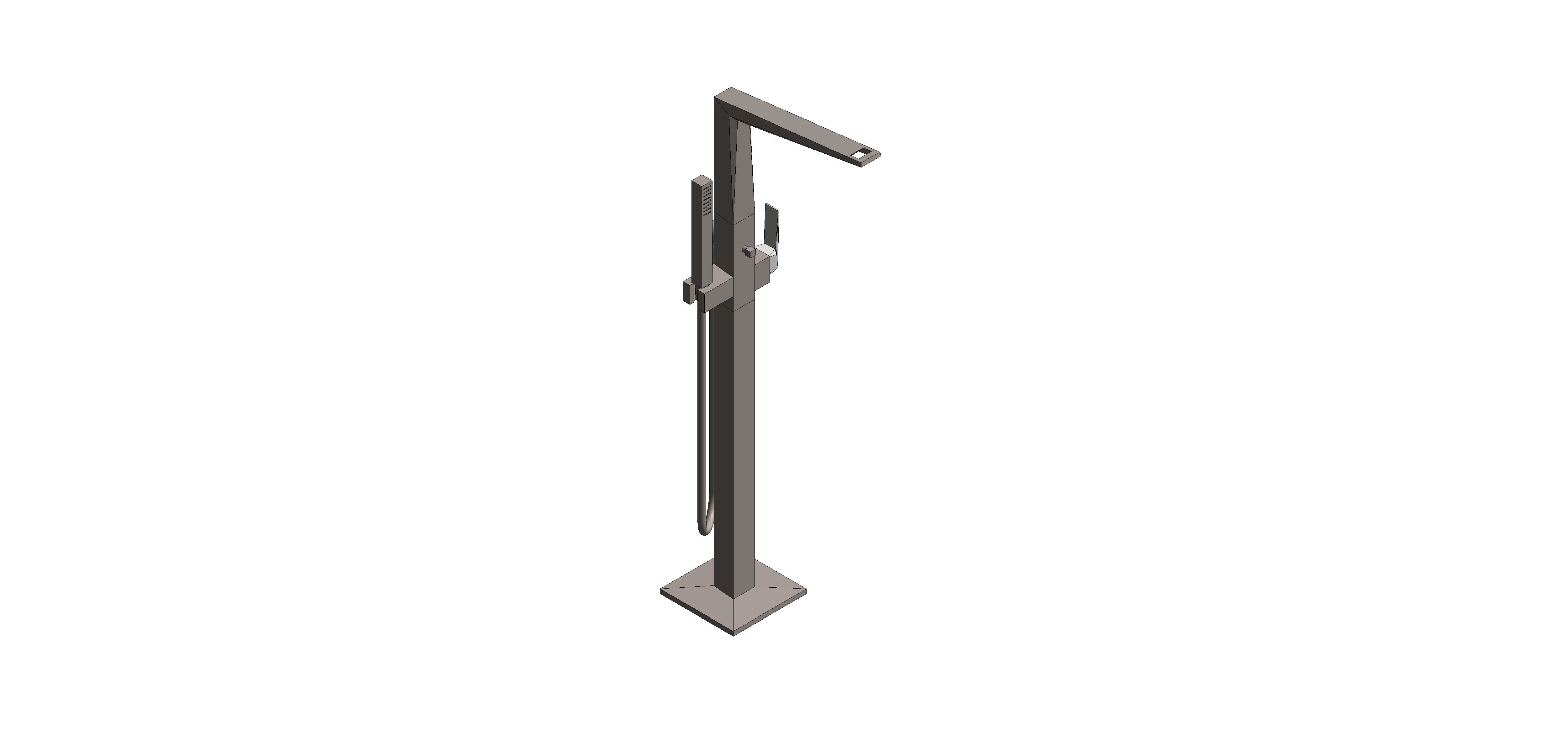 Product: ALLURE BRILLIANT PRIVATE COLLECTION Single-lever bath mixer 1/2″, floor mounted (24423AL0)