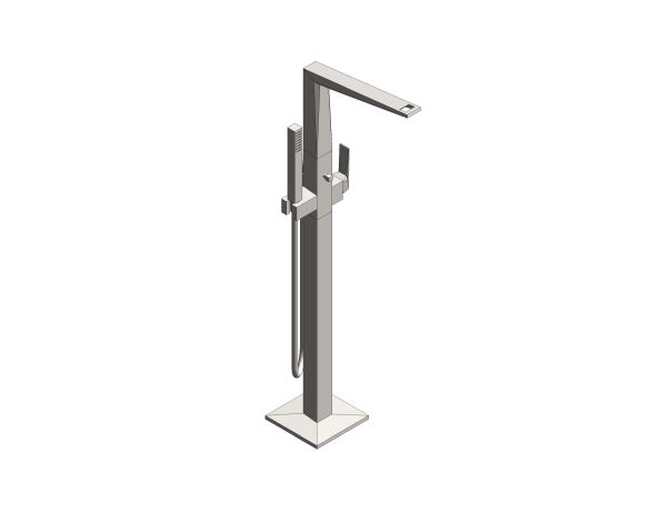 Product: ALLURE BRILLIANT PRIVATE COLLECTION Single-lever bath mixer 1/2″, floor mounted (24423DC0)