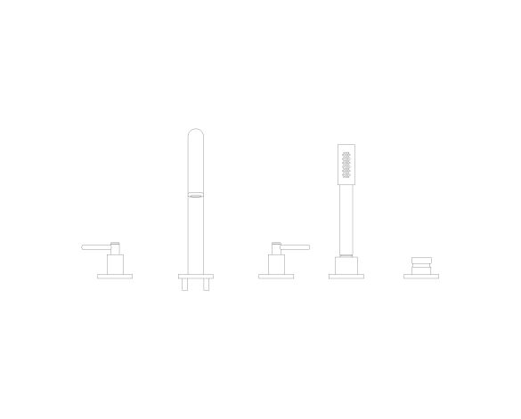 Product: ATRIO 5-hole bath/shower combination (29407DC0)