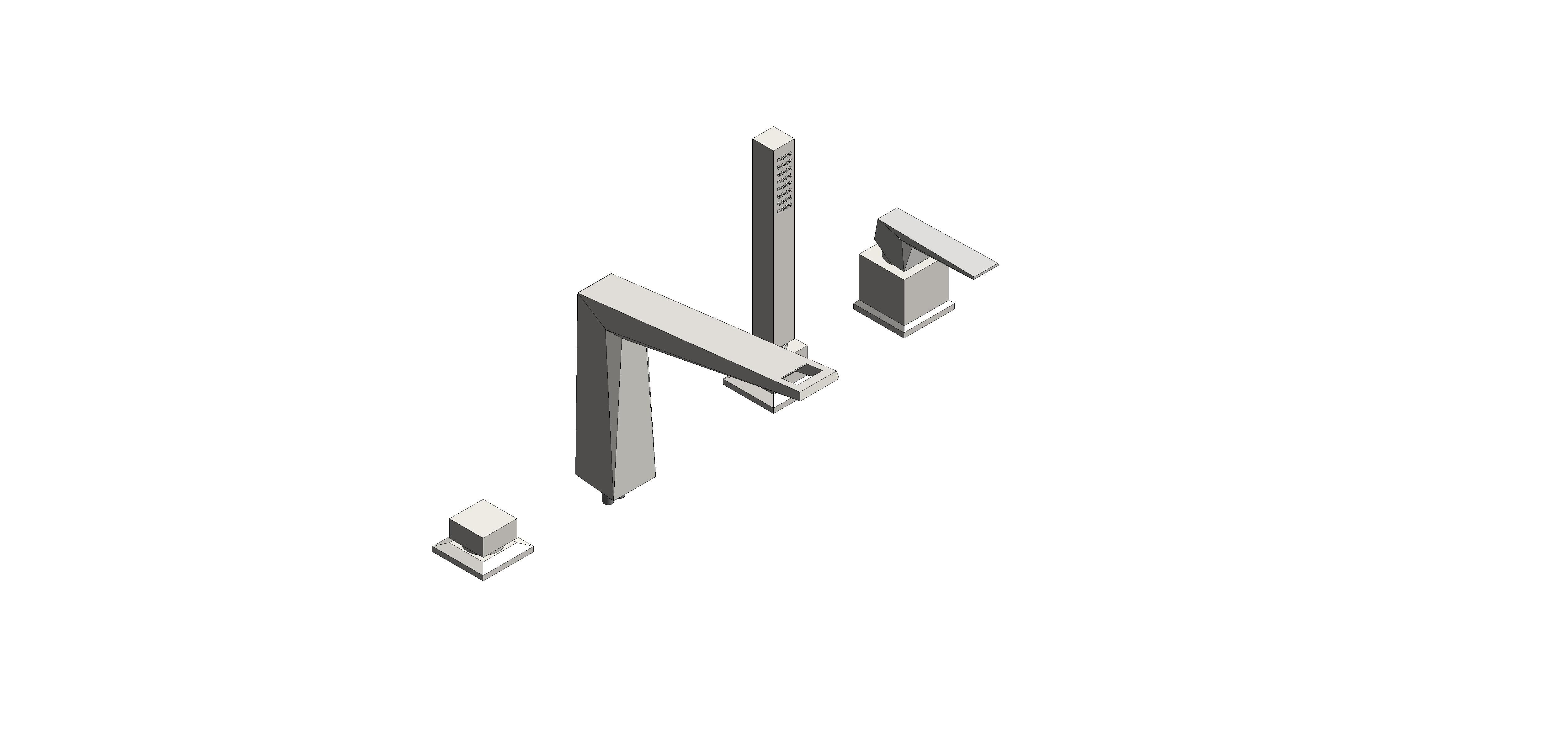 Product: ALLURE BRILLIANT PRIVATE COLLECTION 4-hole single-lever bath combination (29523DC0)