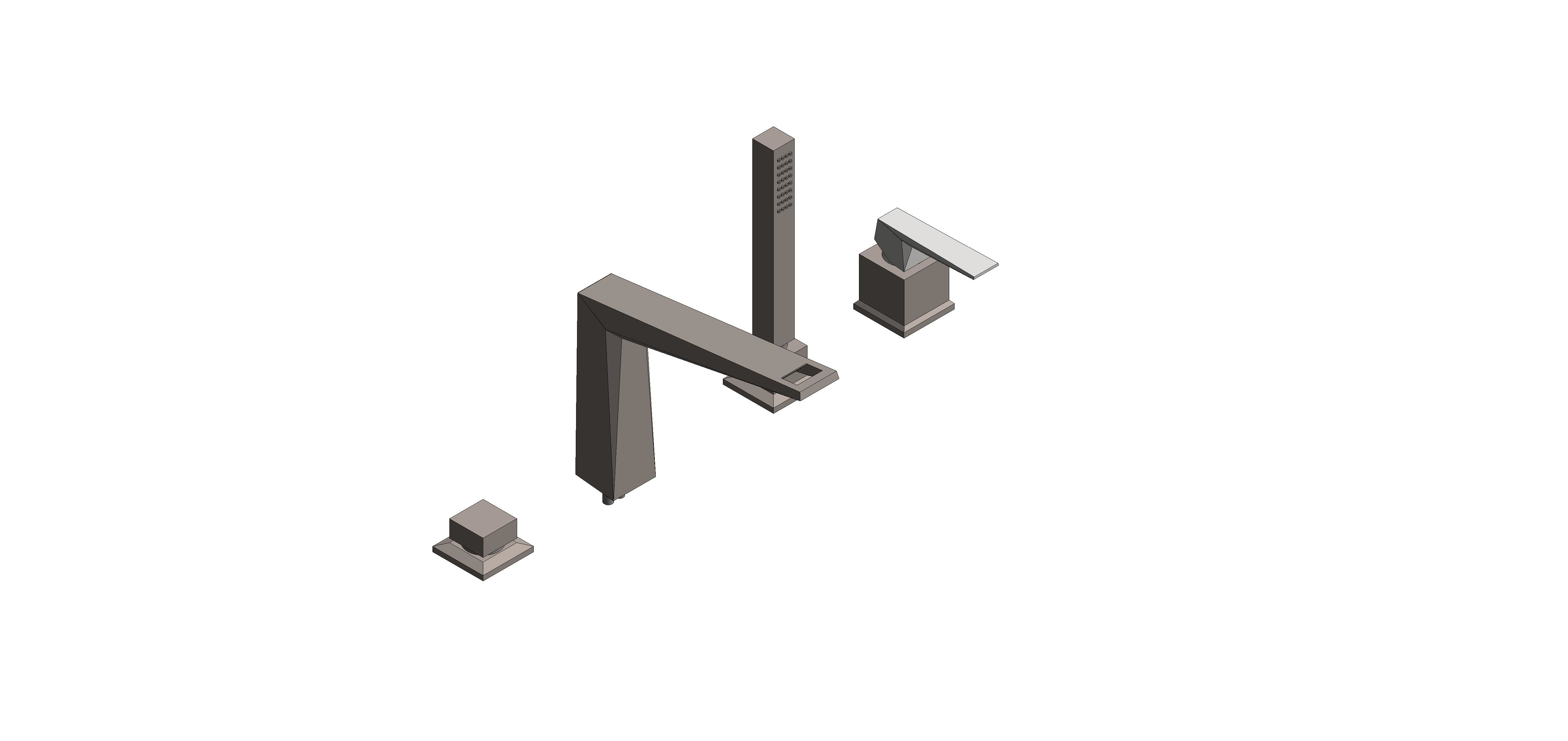 Product: ALLURE BRILLIANT PRIVATE COLLECTION 4-hole single-lever bath combination (29527AL0)