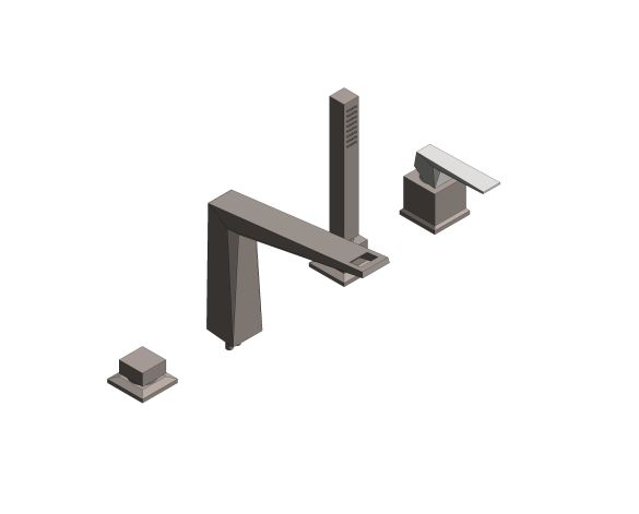 Product: ALLURE BRILLIANT PRIVATE COLLECTION 4-hole single-lever bath combination (29527AL0)