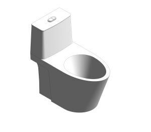 Product: BAU CERAMIC Floor standing one piece toilet without seat and cover (39992000)