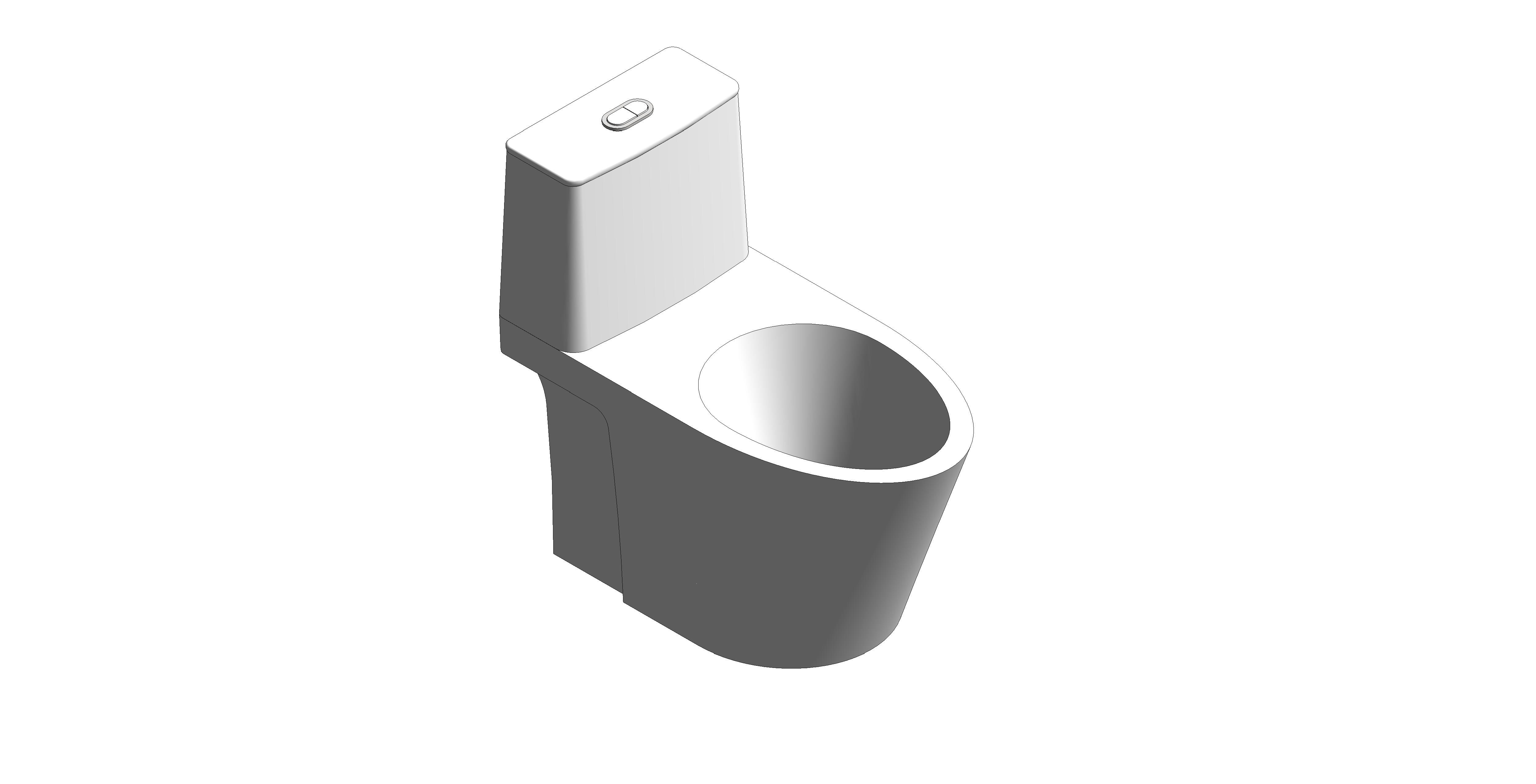 Product: BAU CERAMIC Floor standing one piece toilet without seat and cover (39992000)