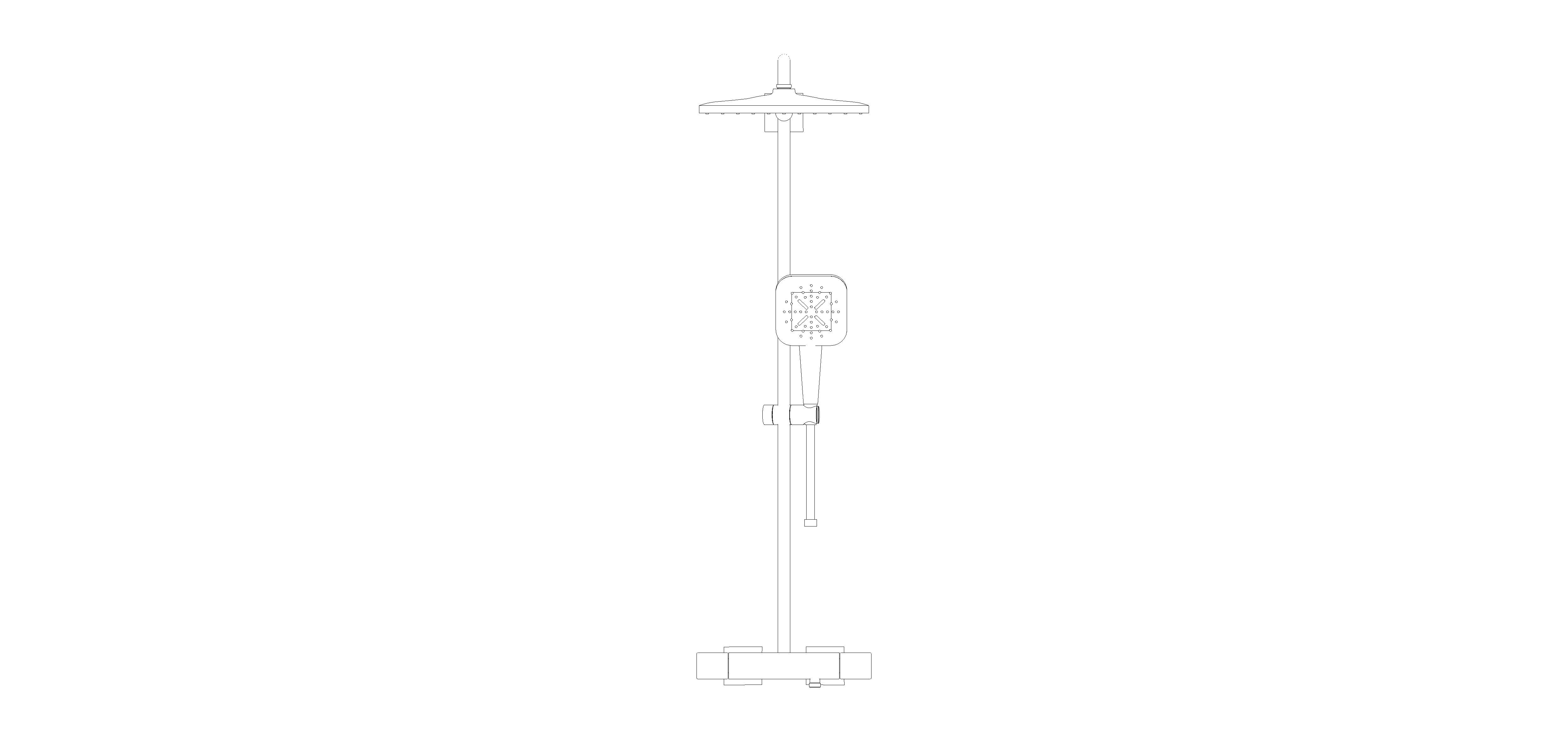 Product: RAINSHOWER SmartActive 310 Cube Shower system with thermostat for wall mounting (26837GL0)