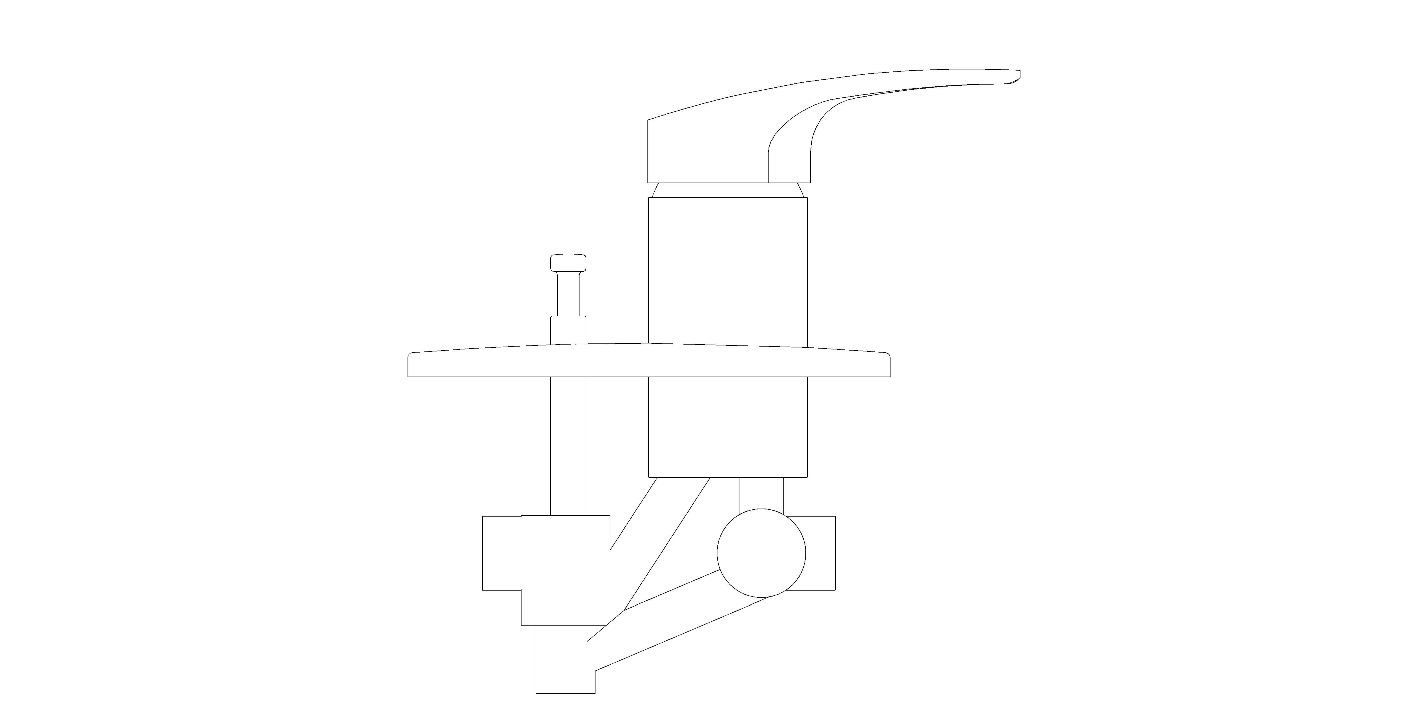 Product: EUROSMART Single-lever mixer with 2-way diverter (24043003)