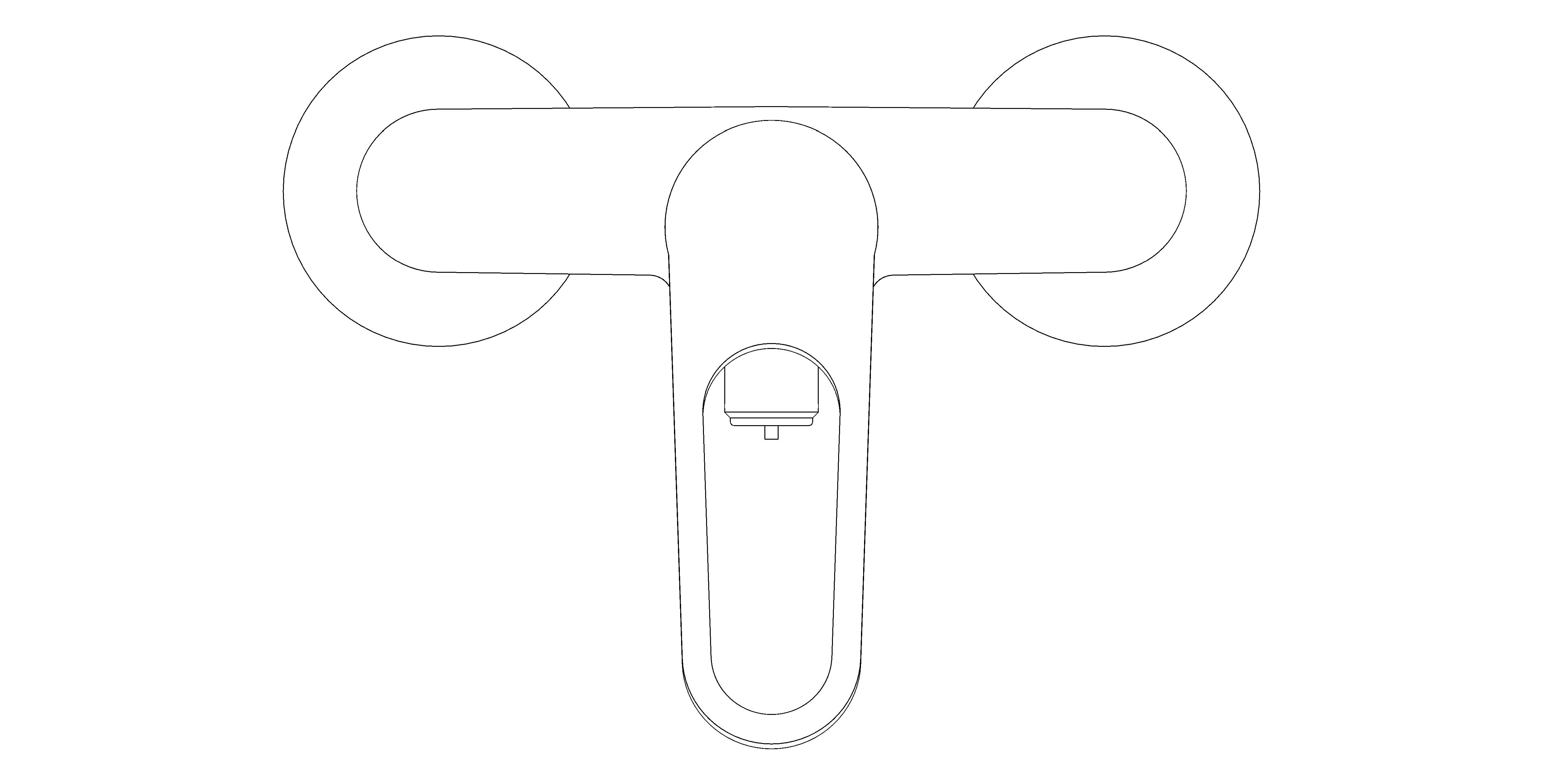 Product: EUROSMART Single-lever shower mixer 1/2″ (25242003)