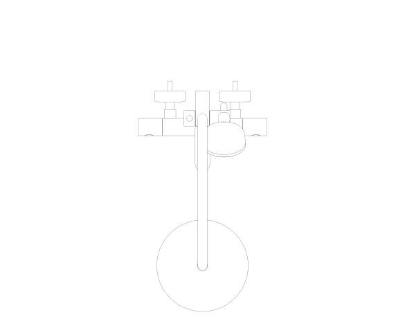Product: TEMPESTA COSMOPOLITAN SYSTEM 210 Shower system with bath thermostat for wall mounting (26223001)