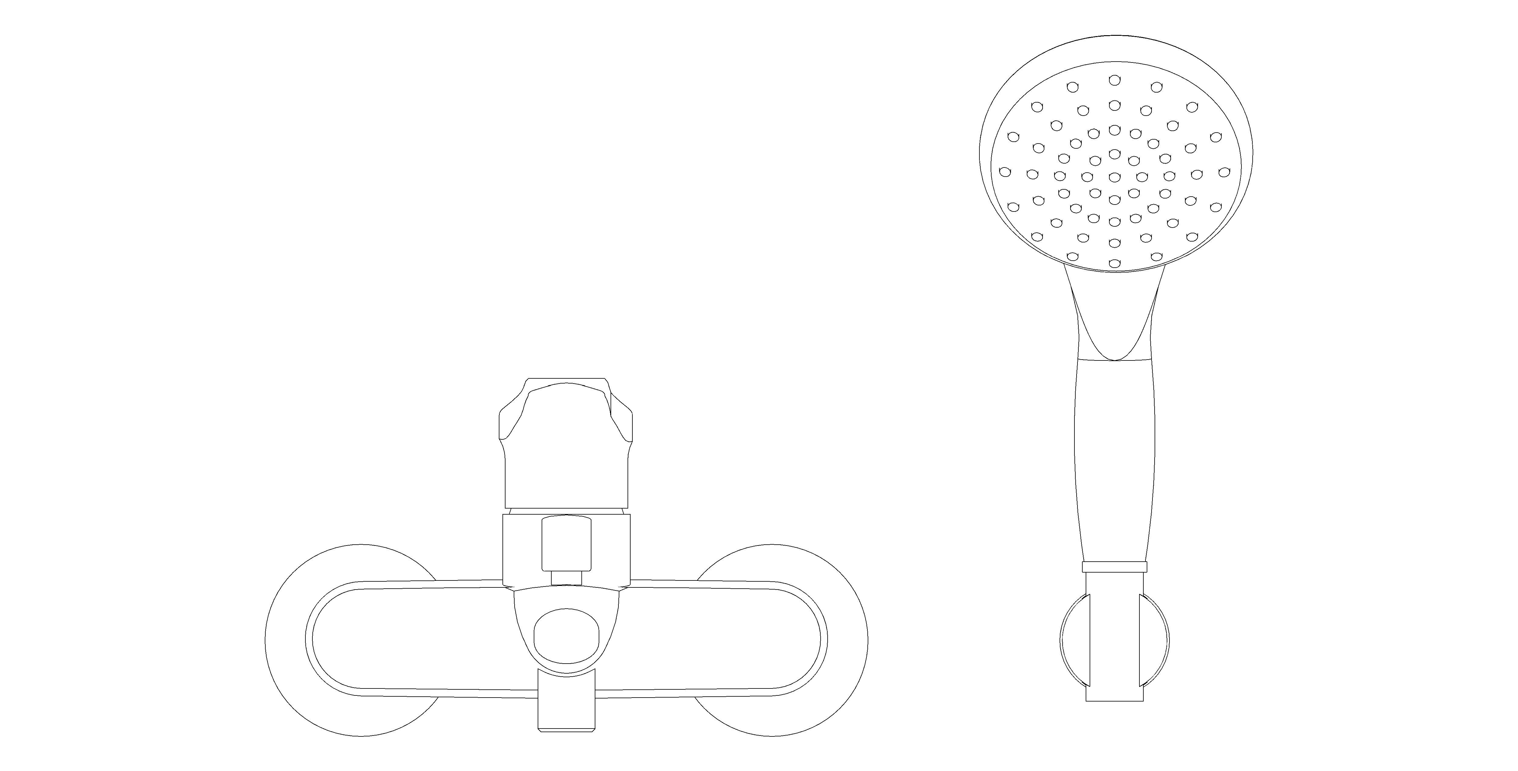 Product: EUROSMART Single-lever bath/shower mixer 1/2″ (33302003)
