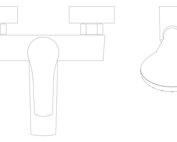 Product: EUROSMART Single-lever bath/shower mixer 1/2″ (33302003)