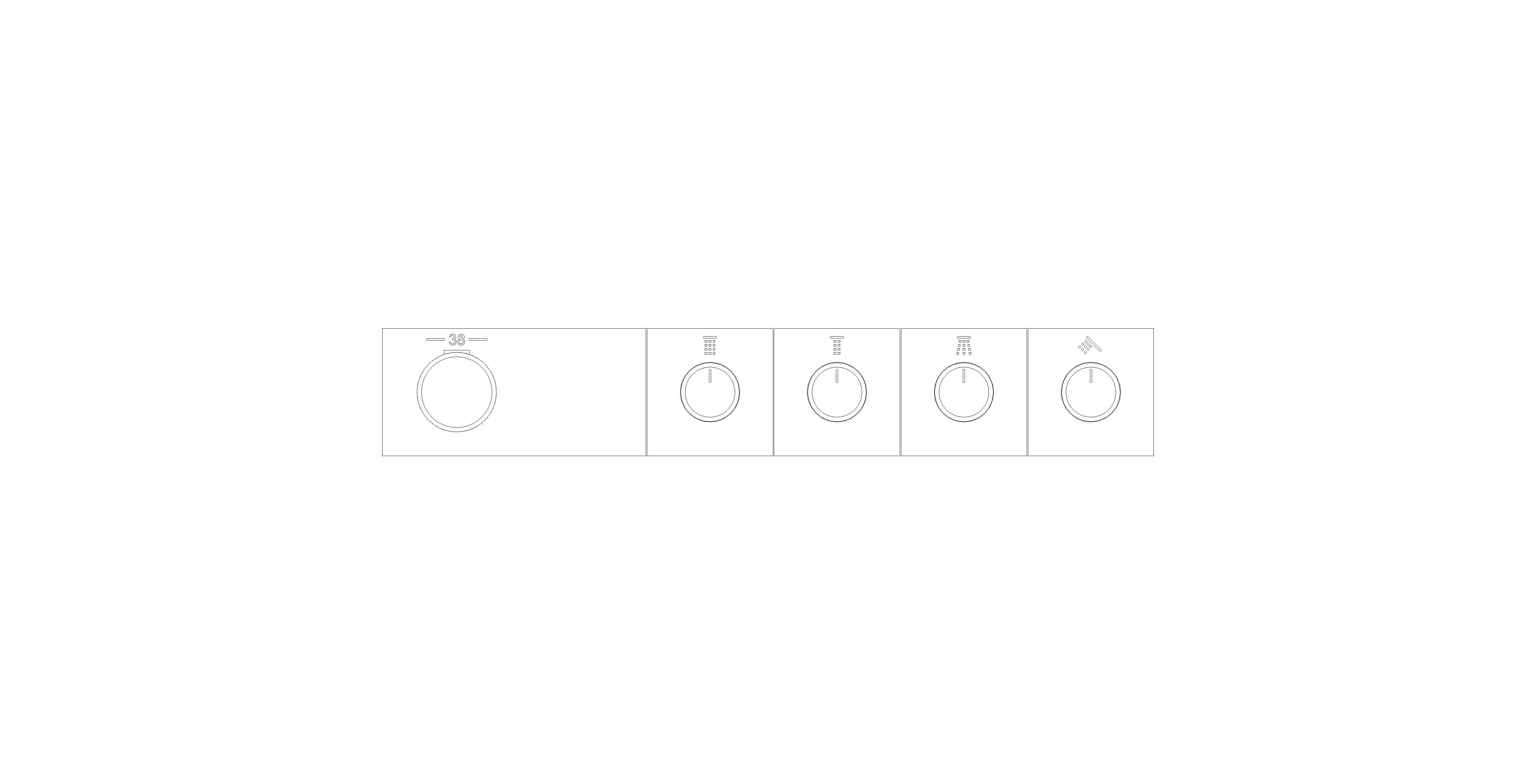 Product: GROTHERM AQUA TILES Thermostat (106867MG00)