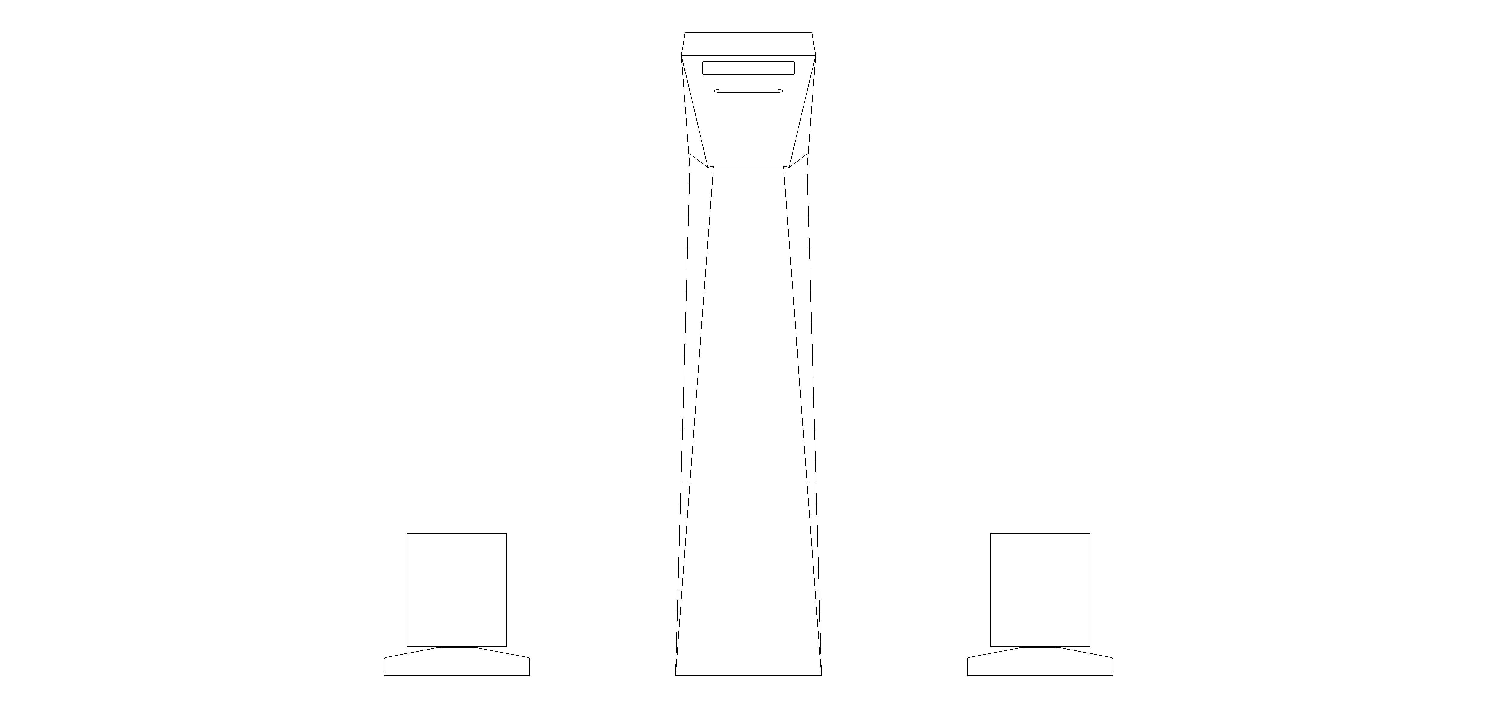 Product: ALLURE BRILLIANT 3-hole basin mixer 1/2″ L-Size (20627DC0)
