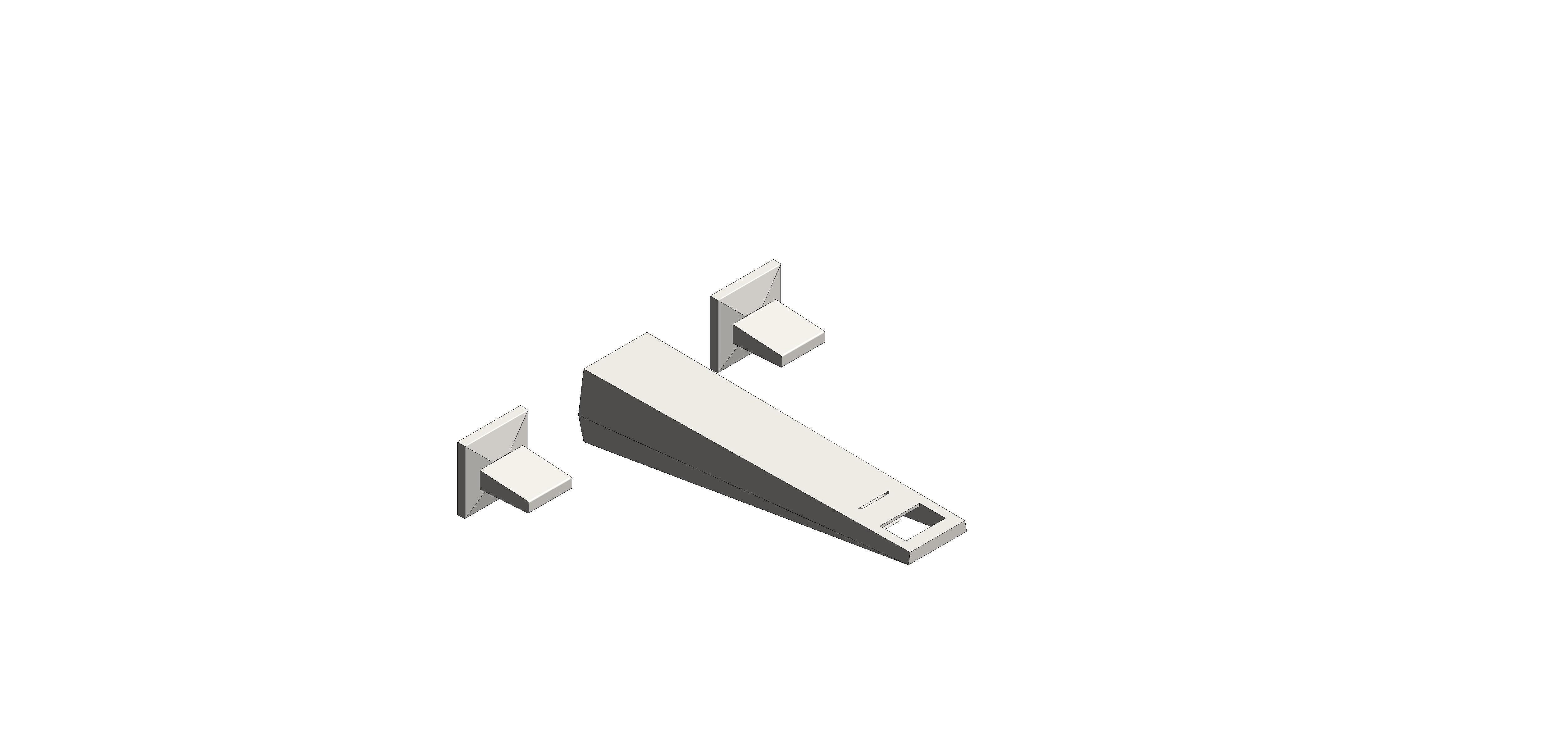 Product: ALLURE BRILLIANT Three-hole basin mixer 1/2″ L-Size (20629DC0)