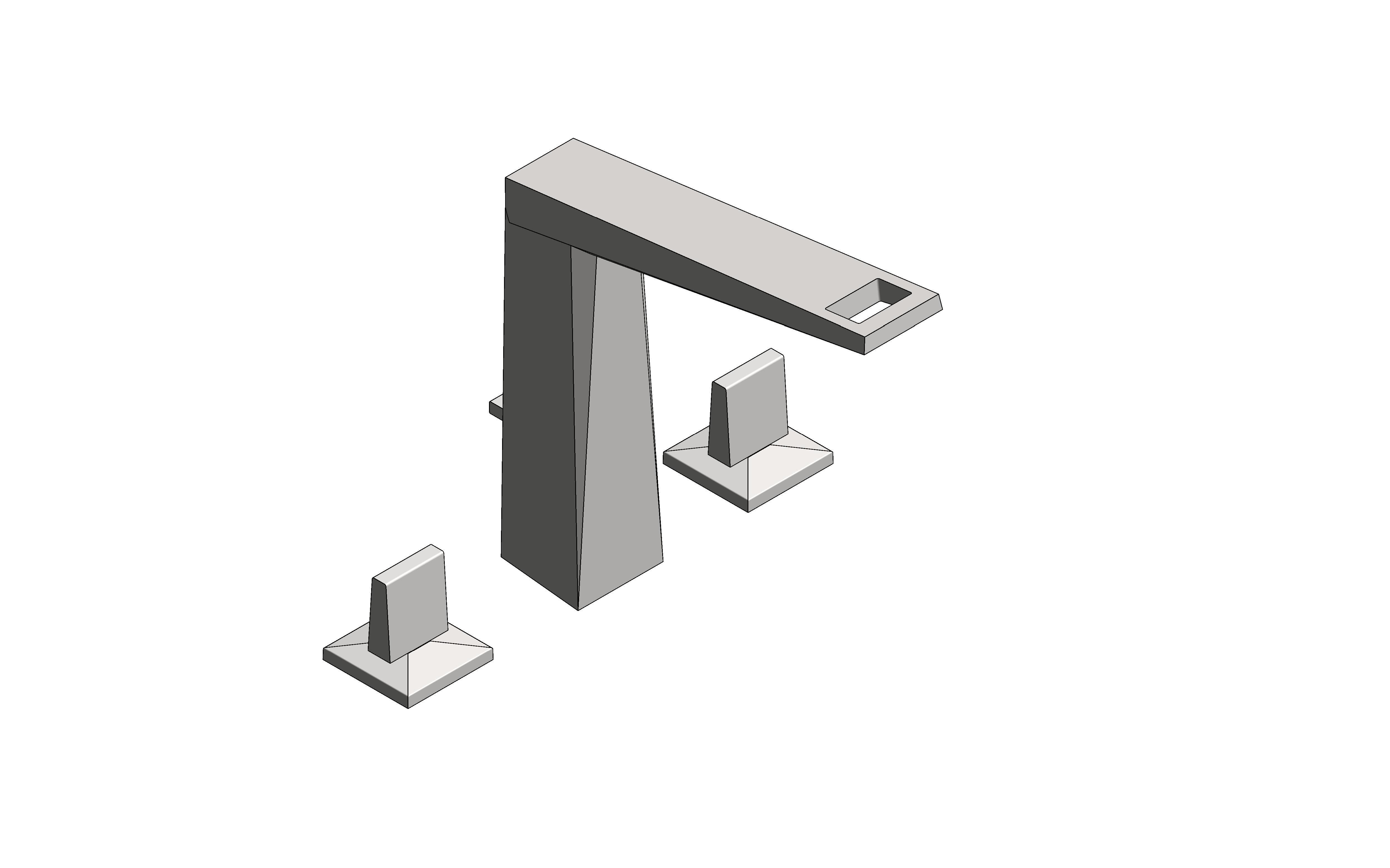 Product: ALLURE BRILLIANT Two-Handle Basin (2062700F)