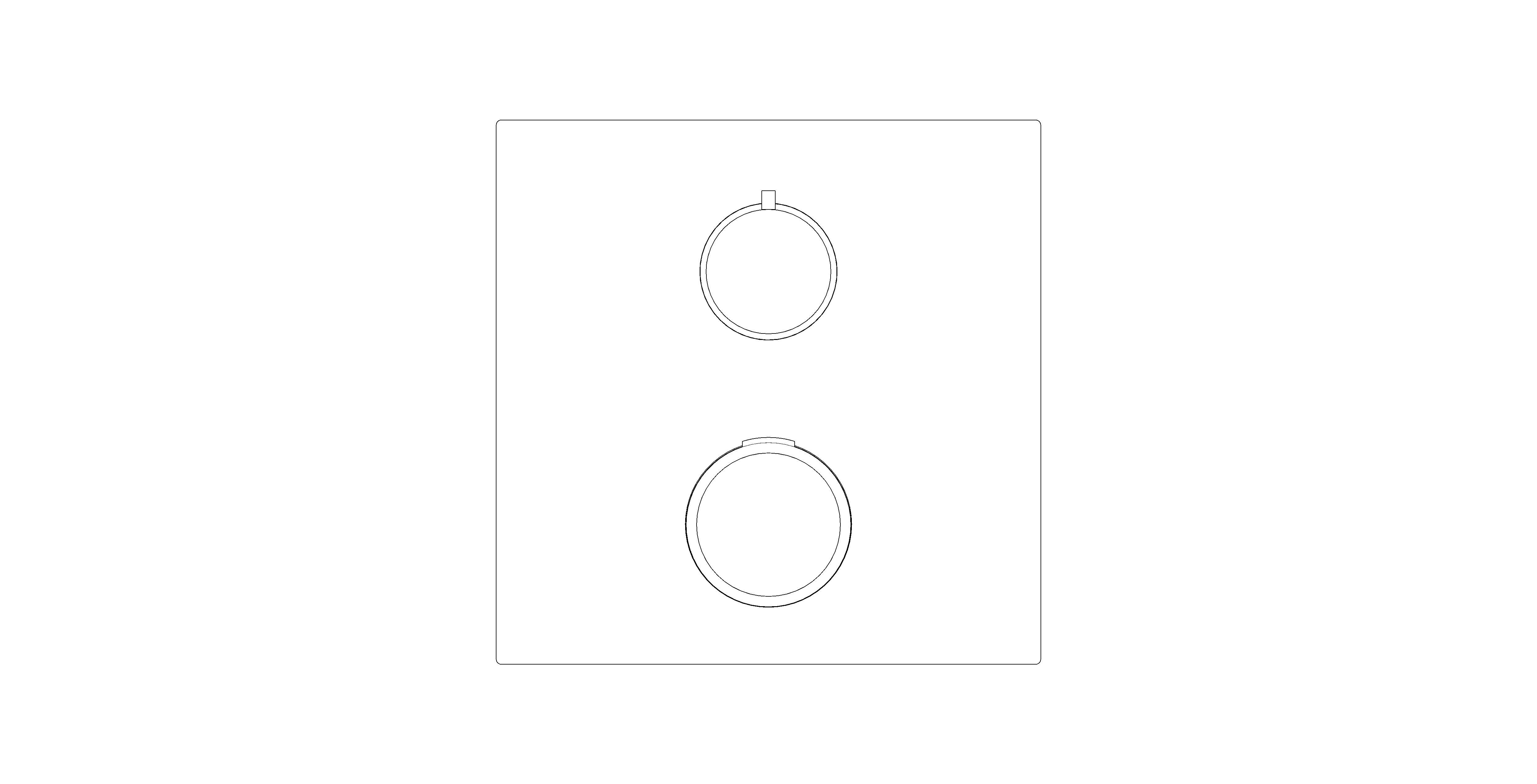 Product: ALLURE Thermostat for concealed installation with one valve (19380MS2)