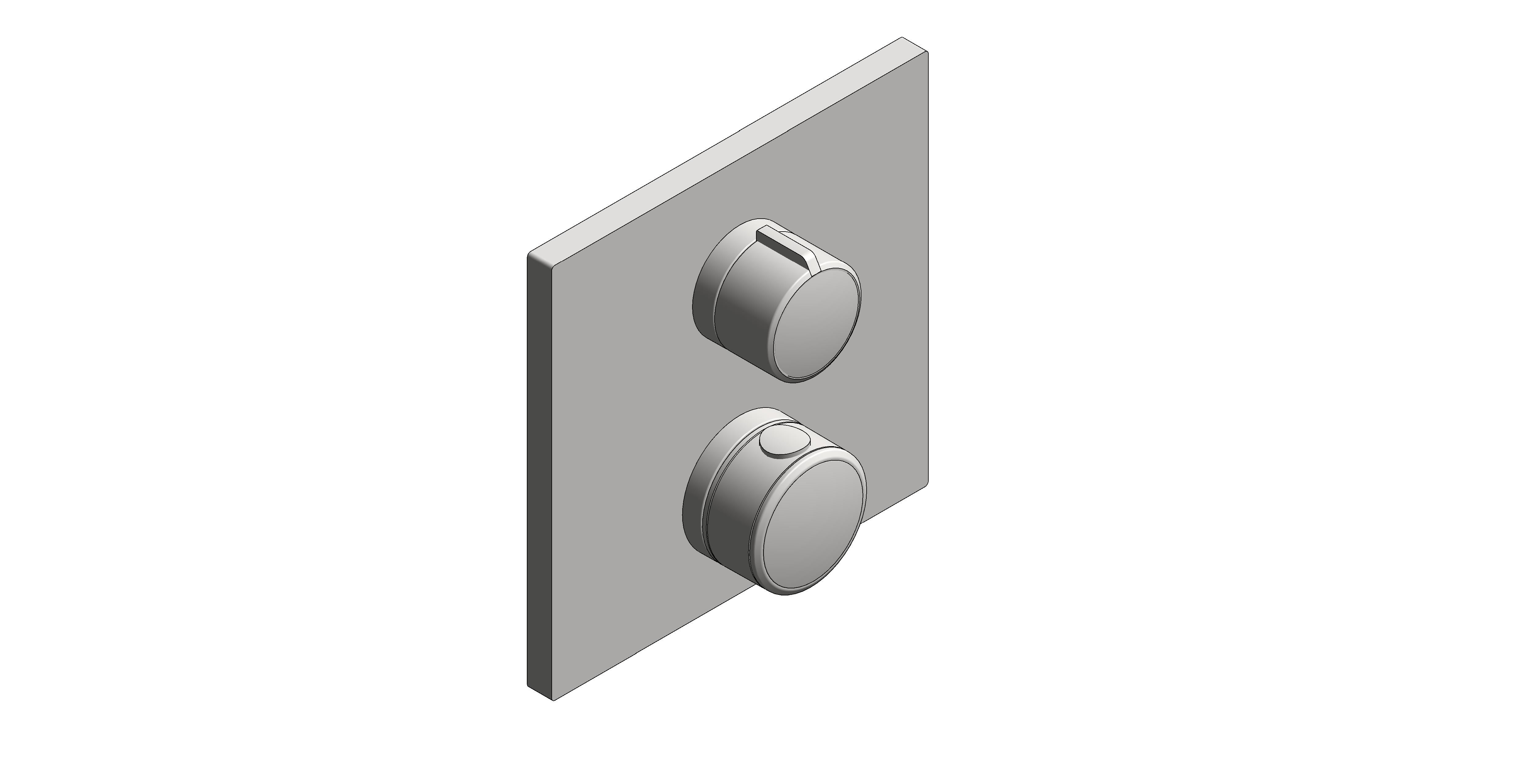 Product: ALLURE Thermostat for concealed installation with one valve (19380MS2)