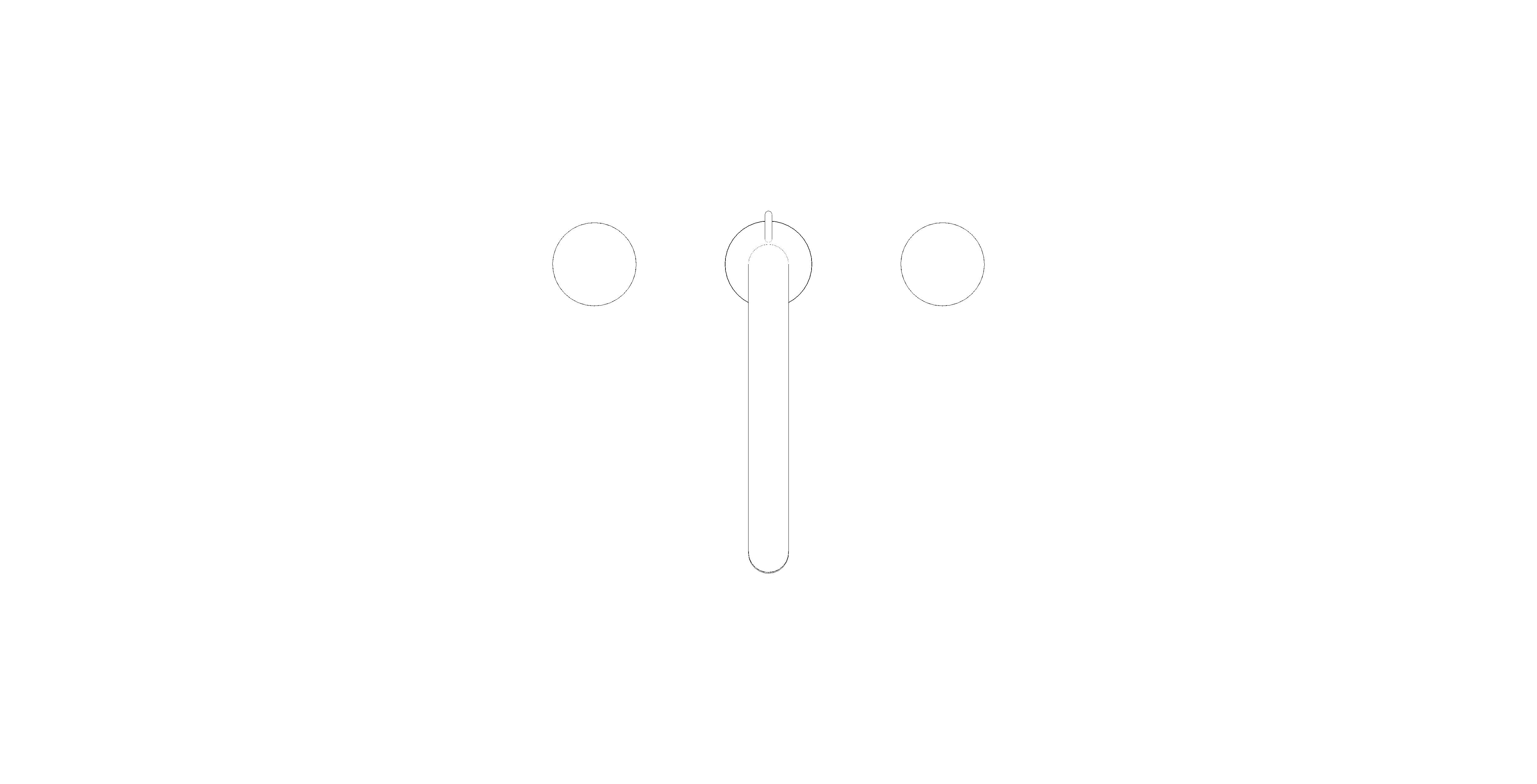 Product: ATRIO PRIVATE COLLECTION Three-hole basin mixer 1/2″ L-Size (20595MS0)