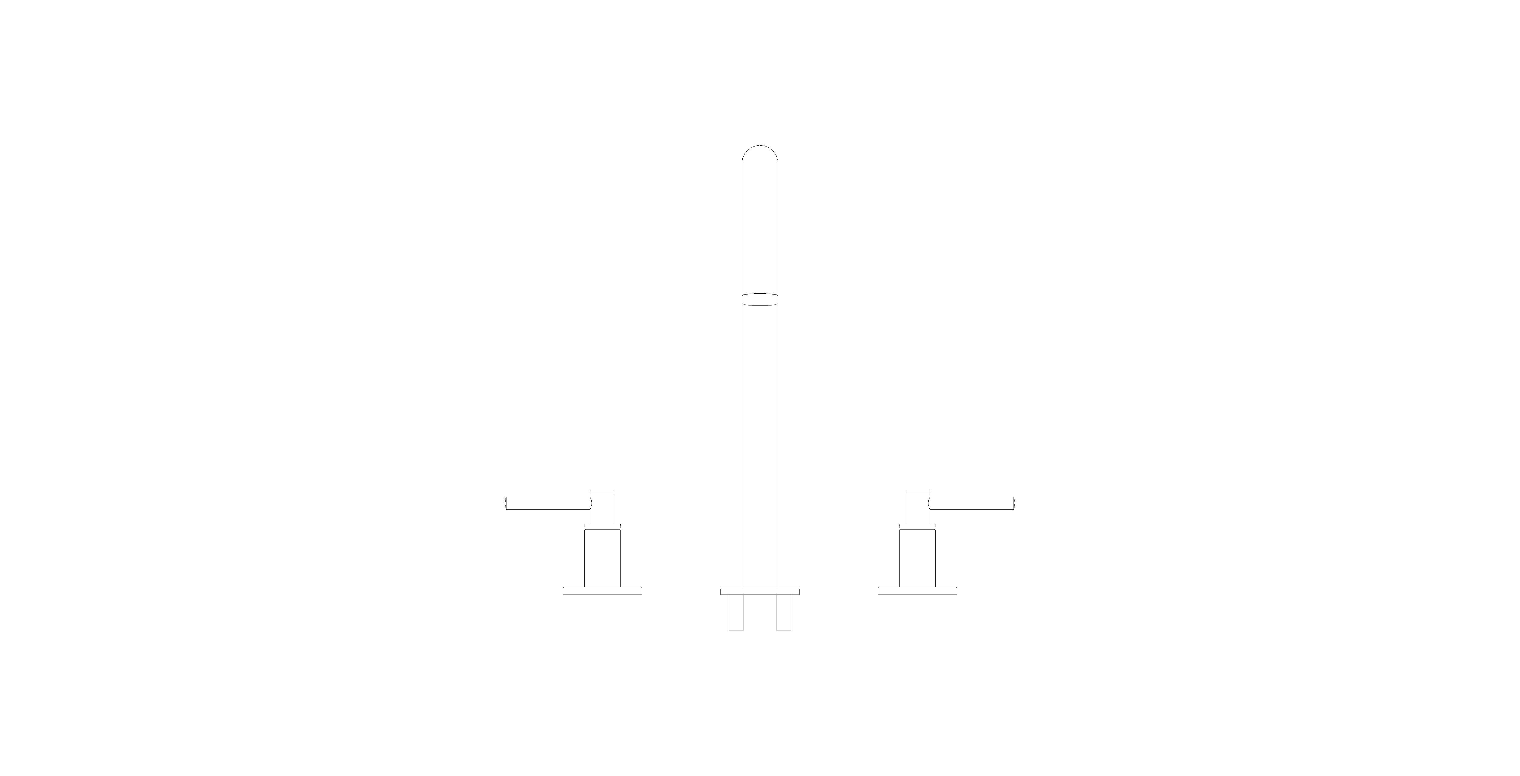 Product: ATRIO Three-hole basin mixer 1/2″ L-Size (20649MS0)