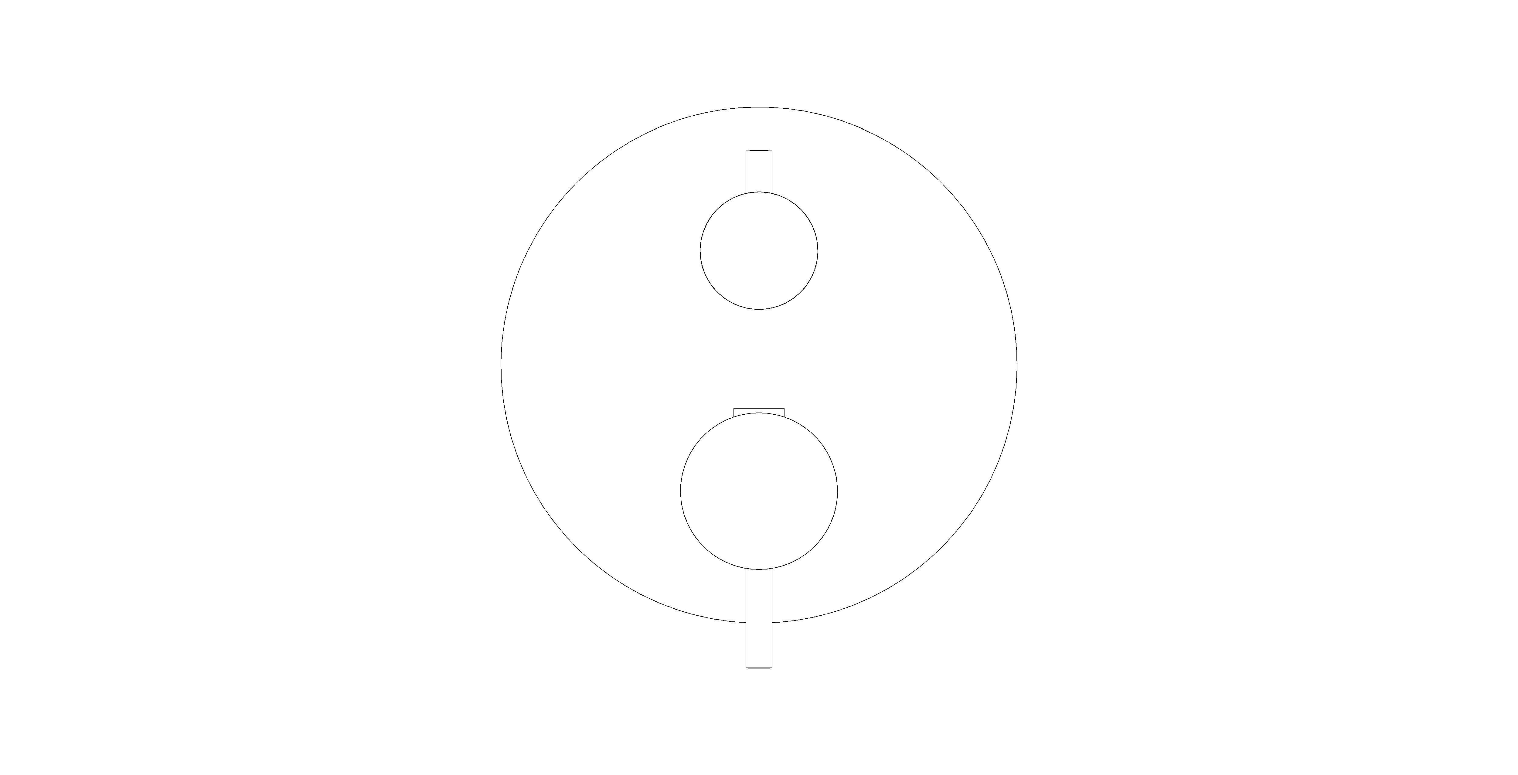 Product: ATRIO Thermostatic bath tub mixer for 2 outlets with integrated shut off/diverter valve (24359MG0)