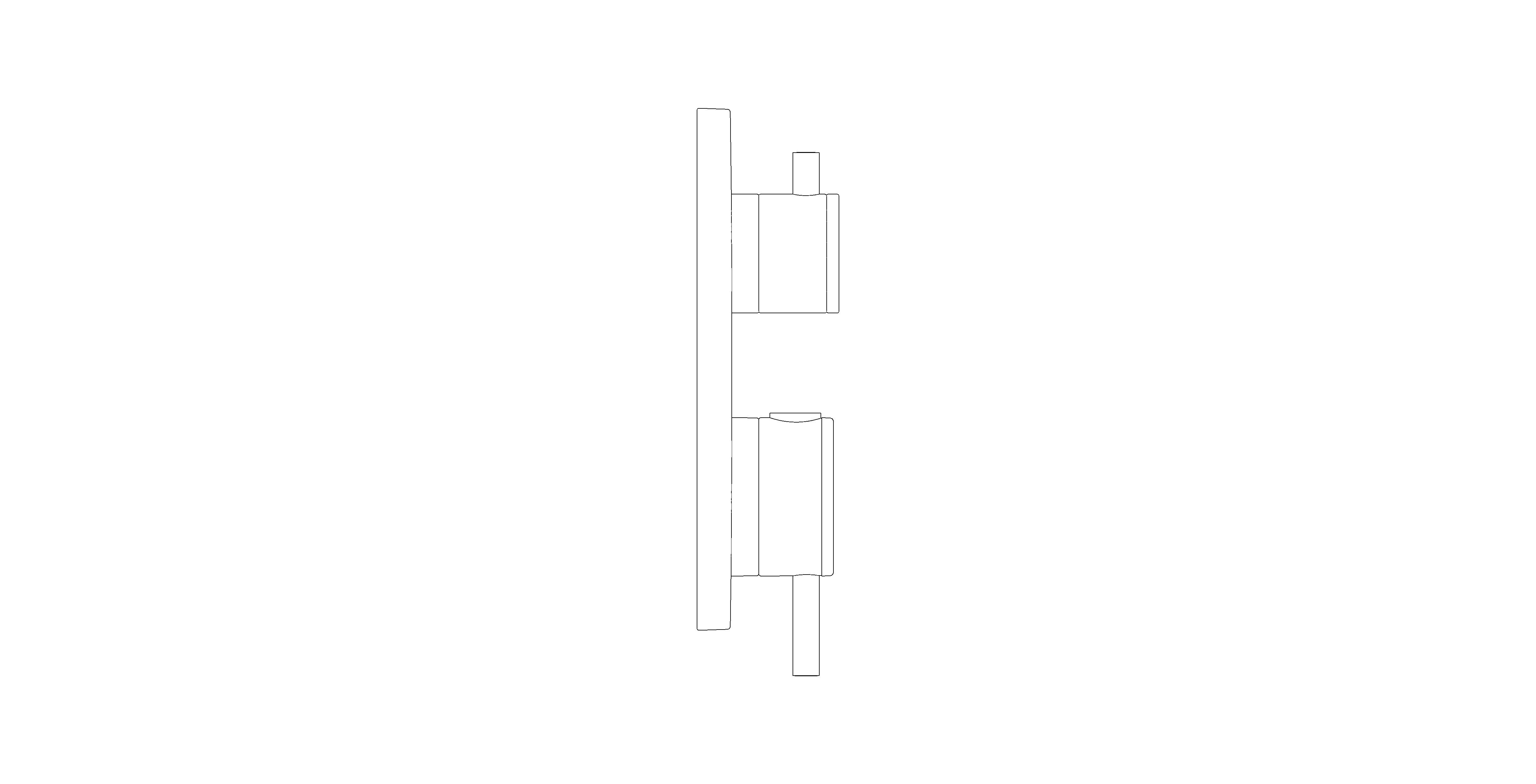 Product: ATRIO Thermostatic bath tub mixer for 2 outlets with integrated shut off/diverter valve (24359MG0)