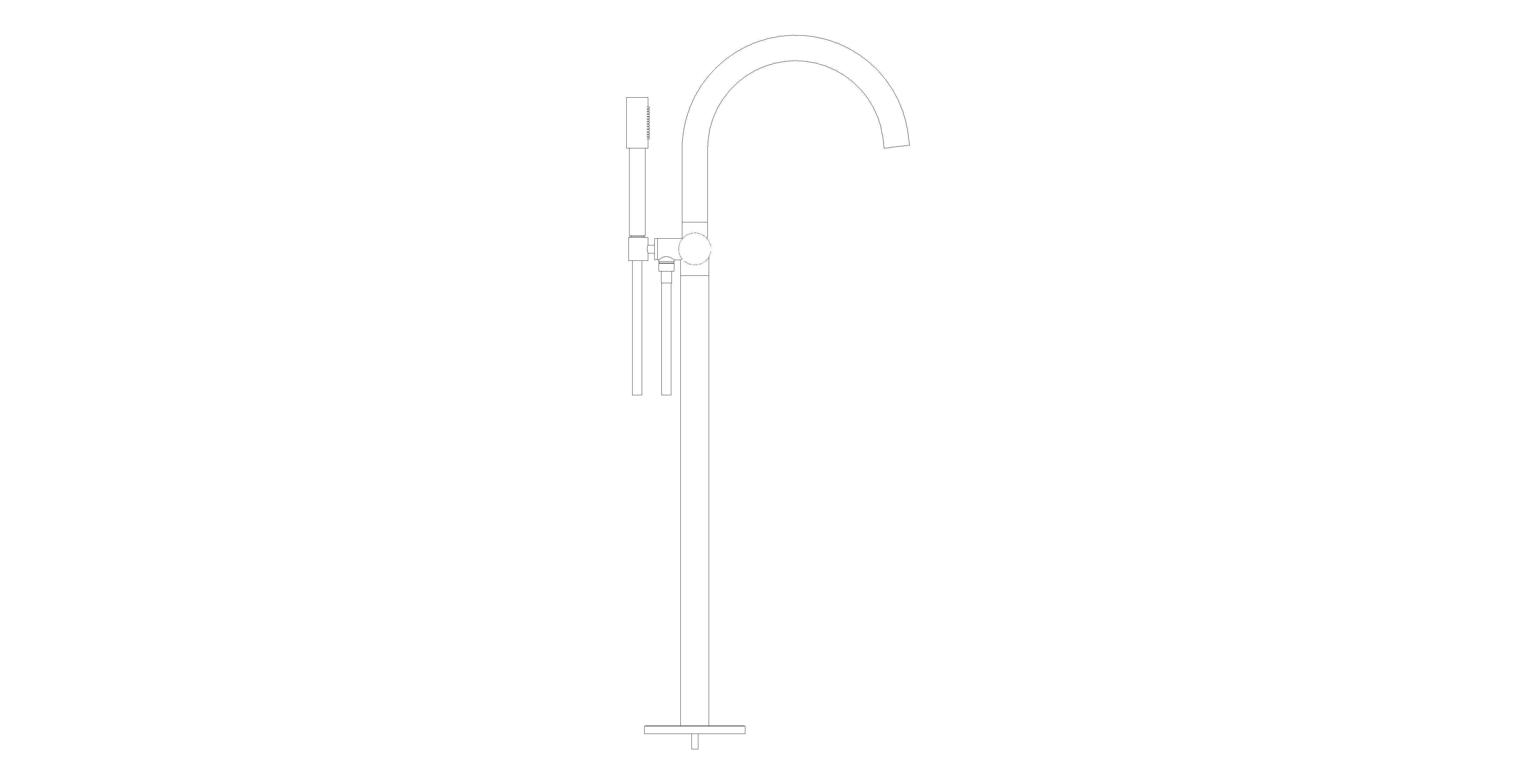 Product: ATRIO Single-lever bath mixer, floor mounted (24368MS0)