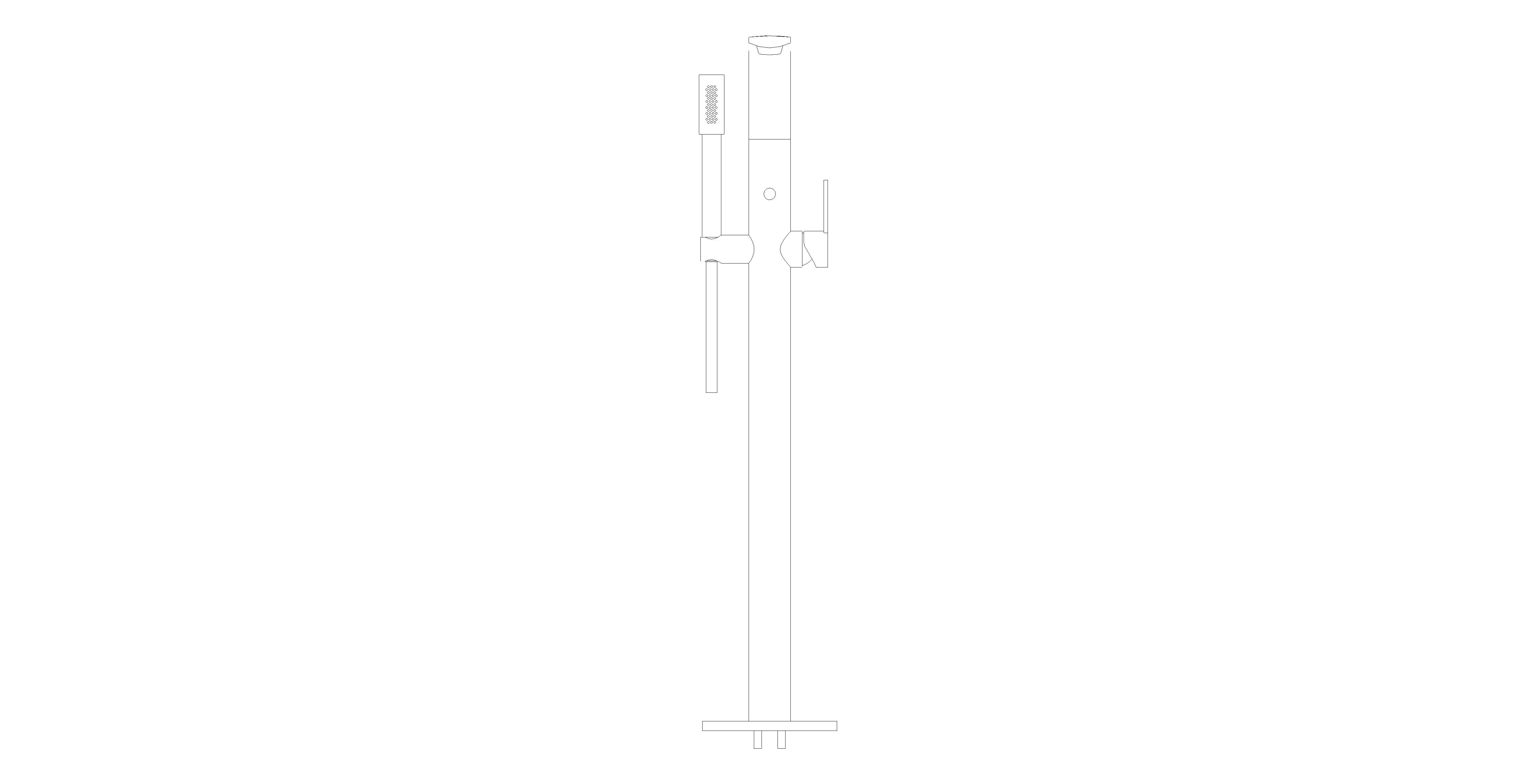 Product: ALLURE Single-lever bath mixer 1/2″, floor mounted (25222MS1)