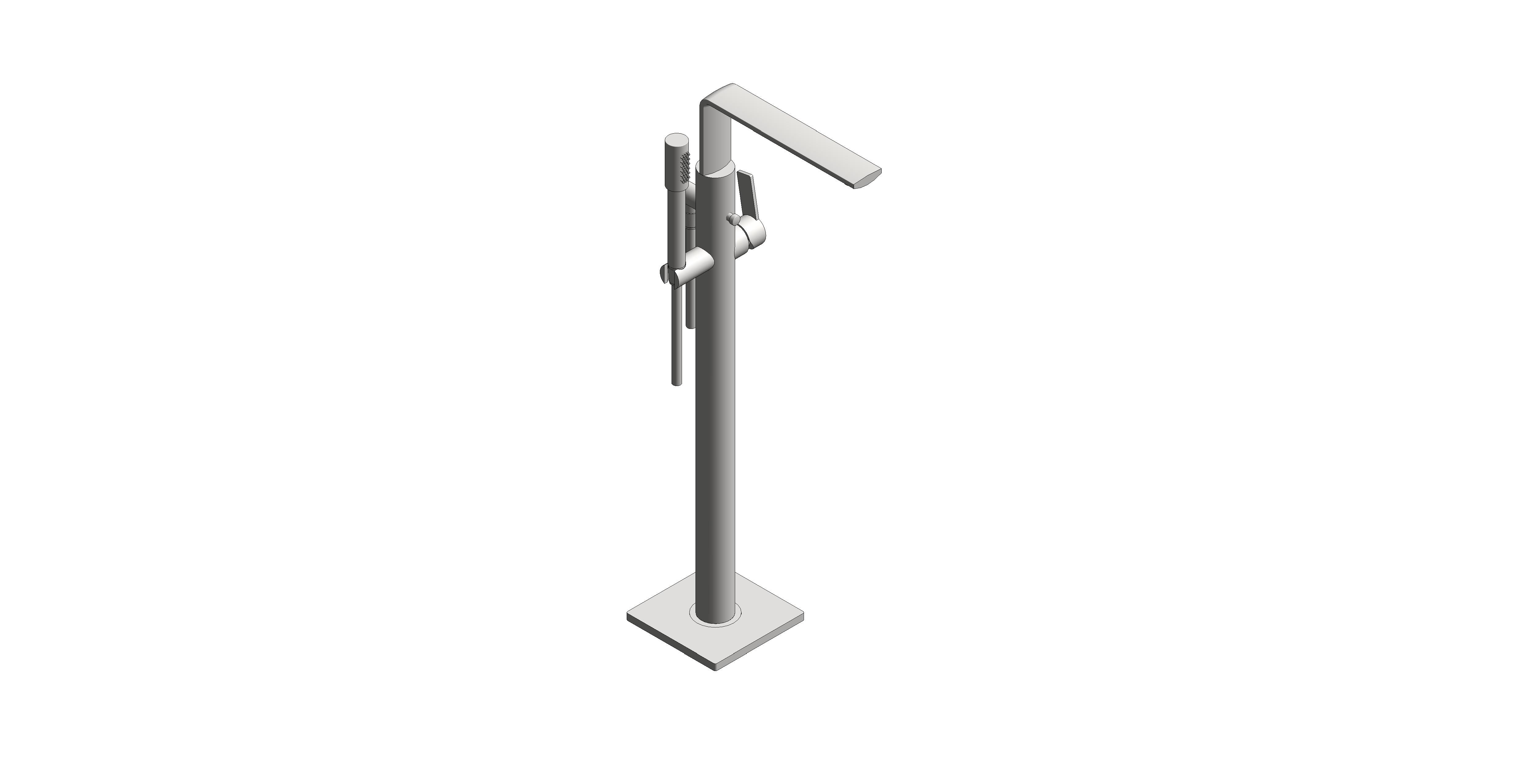 Product: ALLURE Single-lever bath mixer 1/2″, floor mounted (25222MS1)
