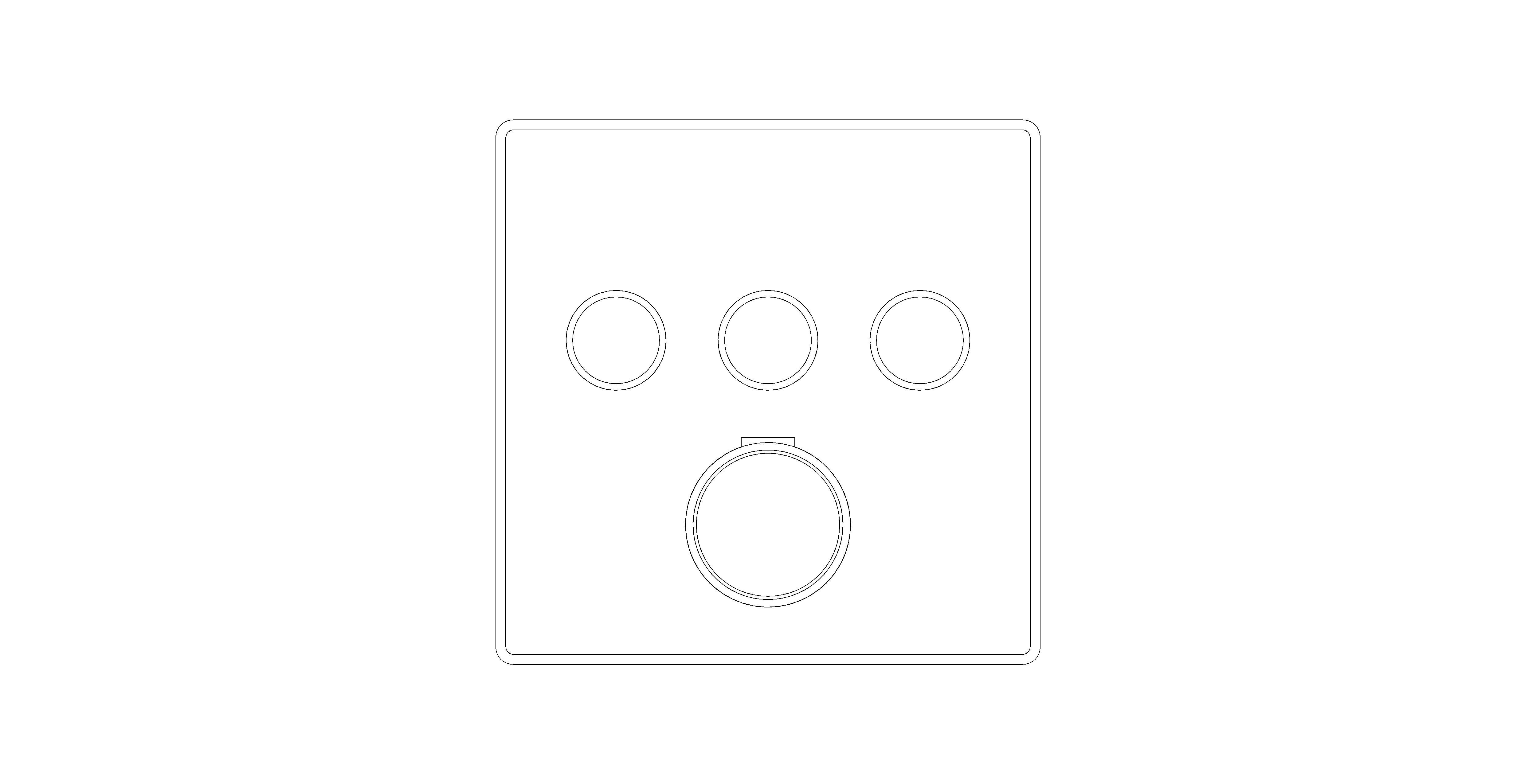 Product: GROTHERM SMARTCONTROL Thermostat for concealed installation with 3 valves (29126MS0)