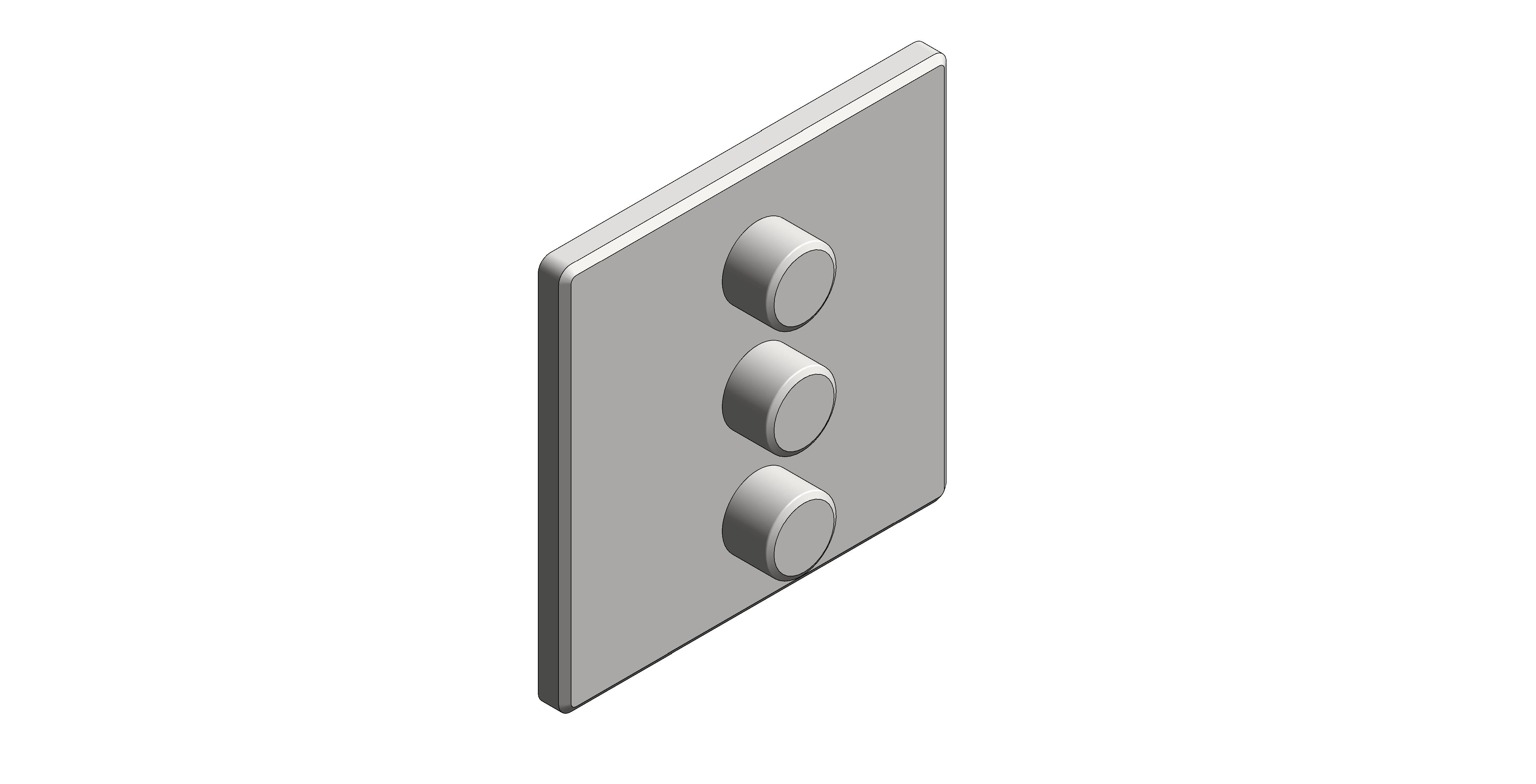 Product: GROTHERM SMARTCONTROL Triple volume control trim (29127MS0)