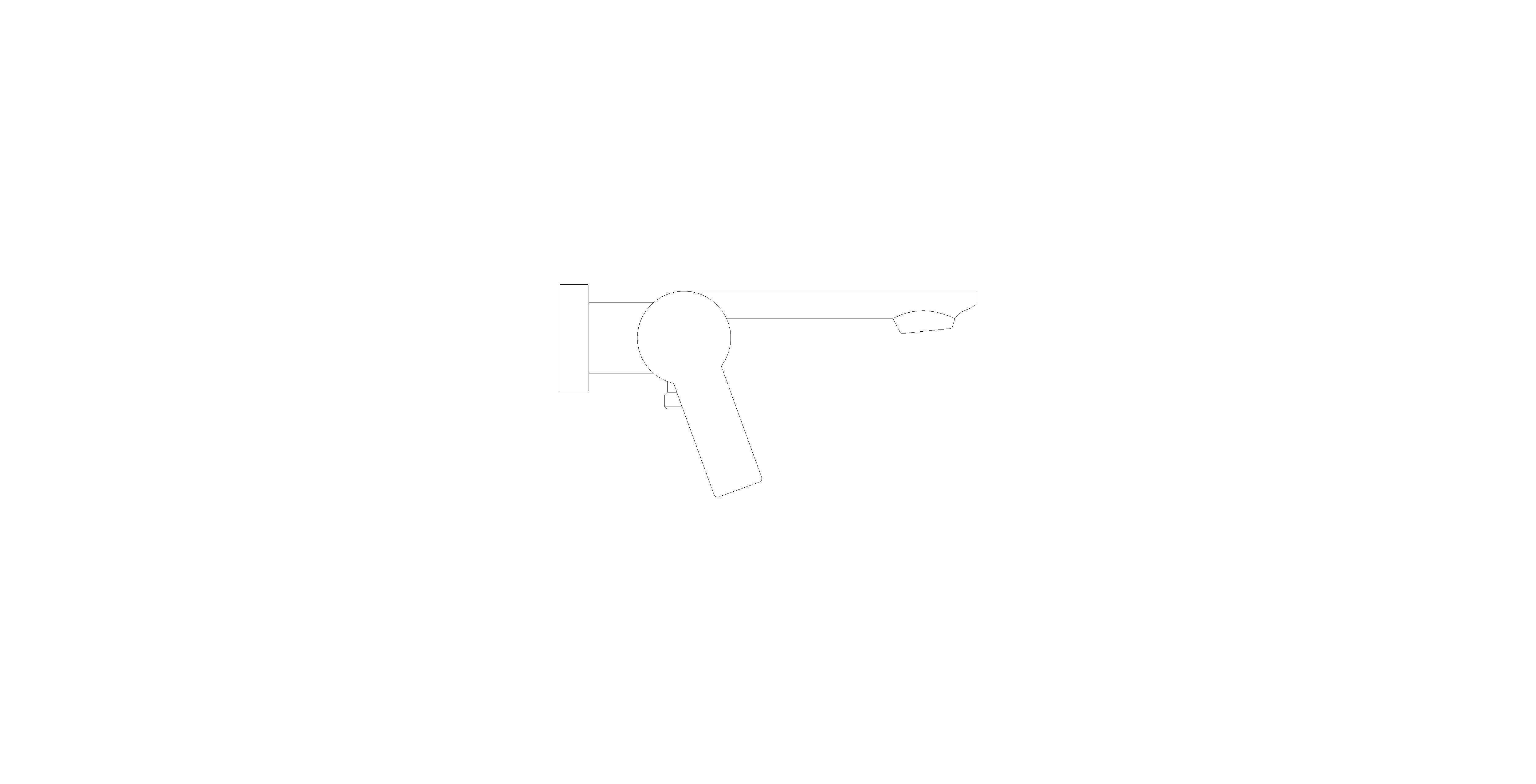 Product: ALLURE Single-lever bath mixer 1/2″ exposed (32826MS1)