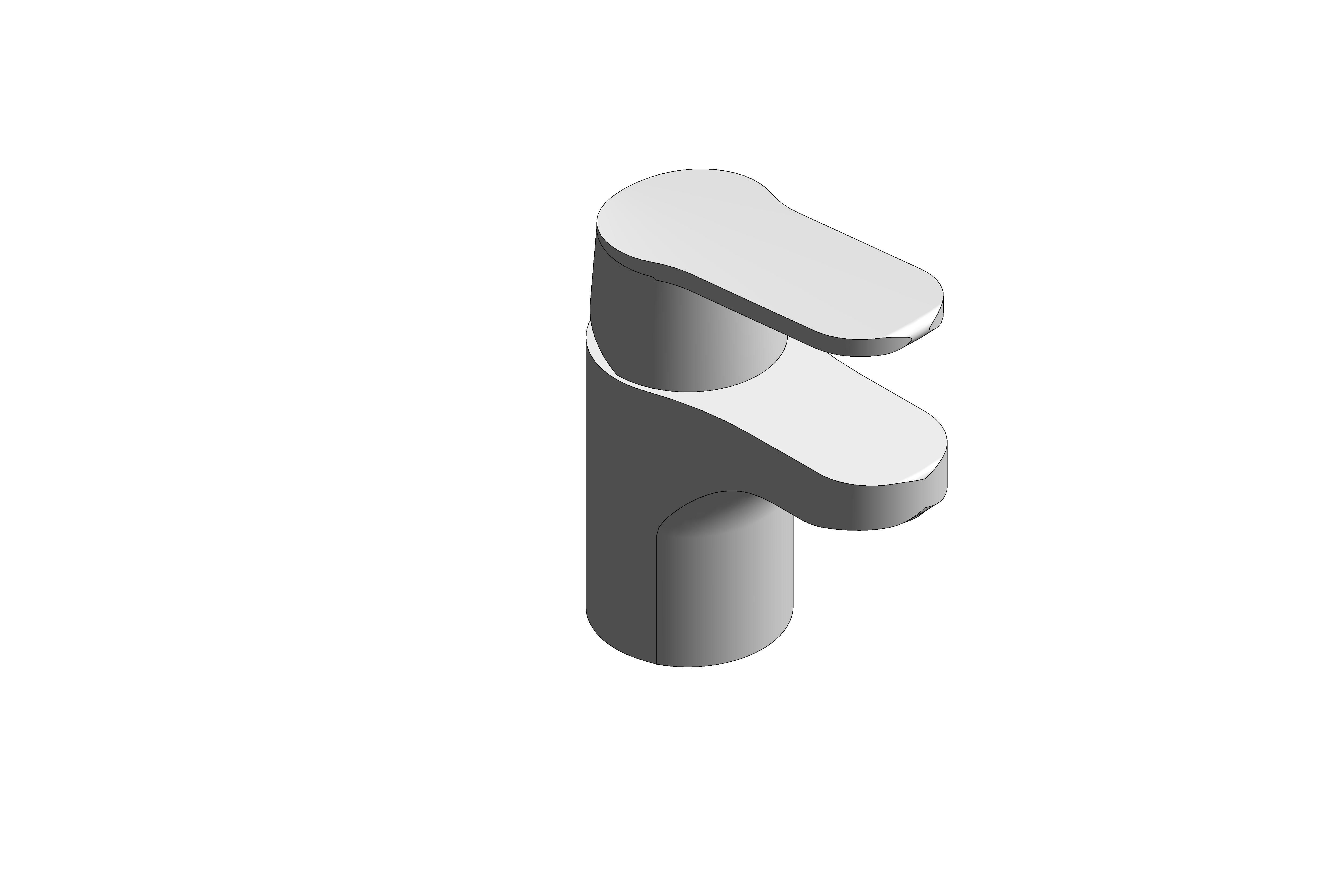 Revit, Bim, Store, Components, MEP, Object, Grohe, Plumbing, Fixtures, 14, METRIC, Eurosmart, Cosmopolitan, Basin, Mixer, 2337600E