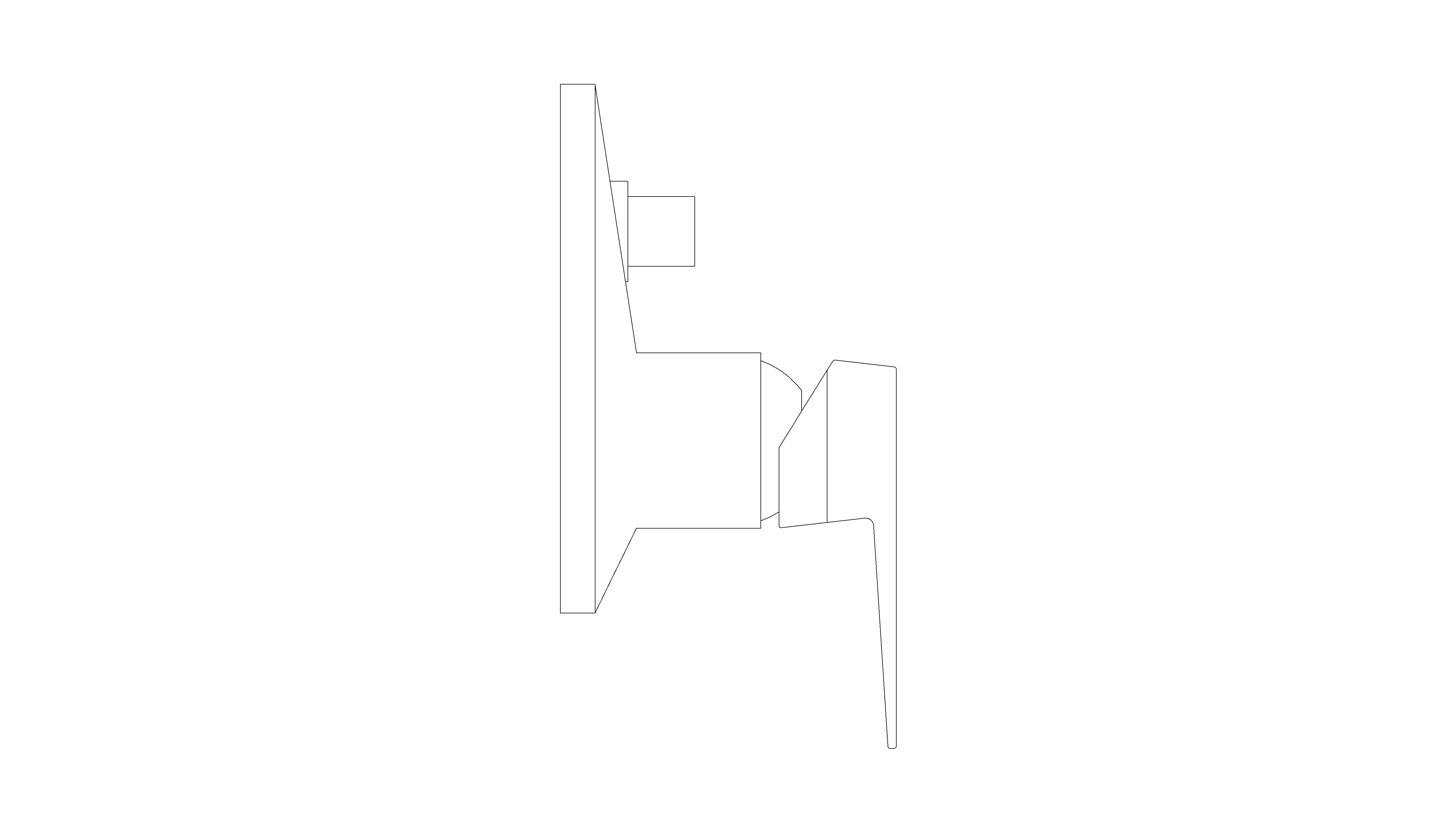Product: ALLURE BRILLIANT Single-lever mixer with 3-way diverter (24340DC0)