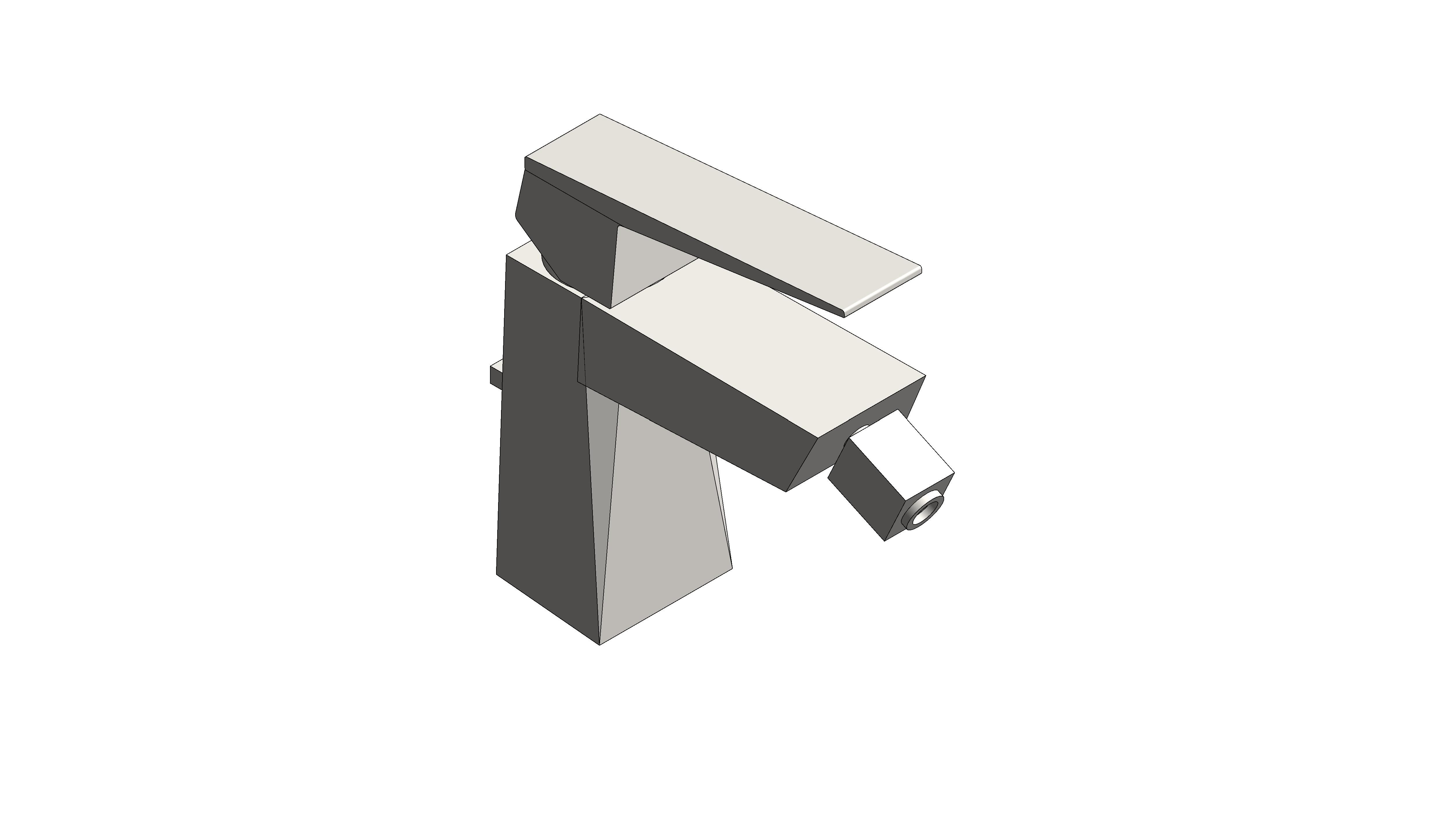 Product: ALLURE BRILLIANT Bidet mixer 1/2″ (24347DC0)