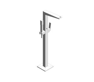 Product: ALLURE BRILLIANT Single-lever bath mixer 1/2″, floor mounted (24348001)