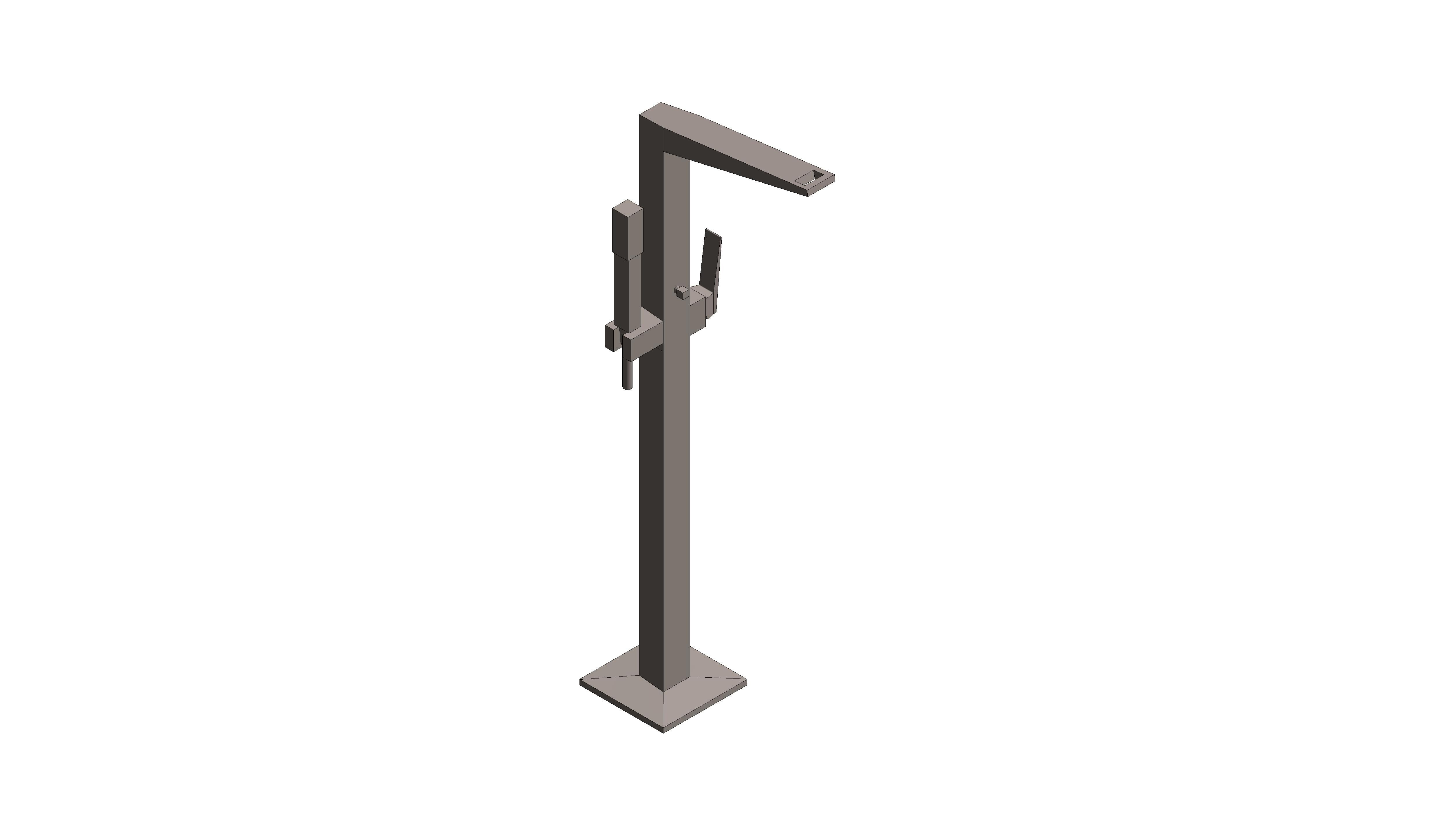 Product: ALLURE BRILLIANT Single-lever bath mixer 1/2″, floor mounted (24348AL0)
